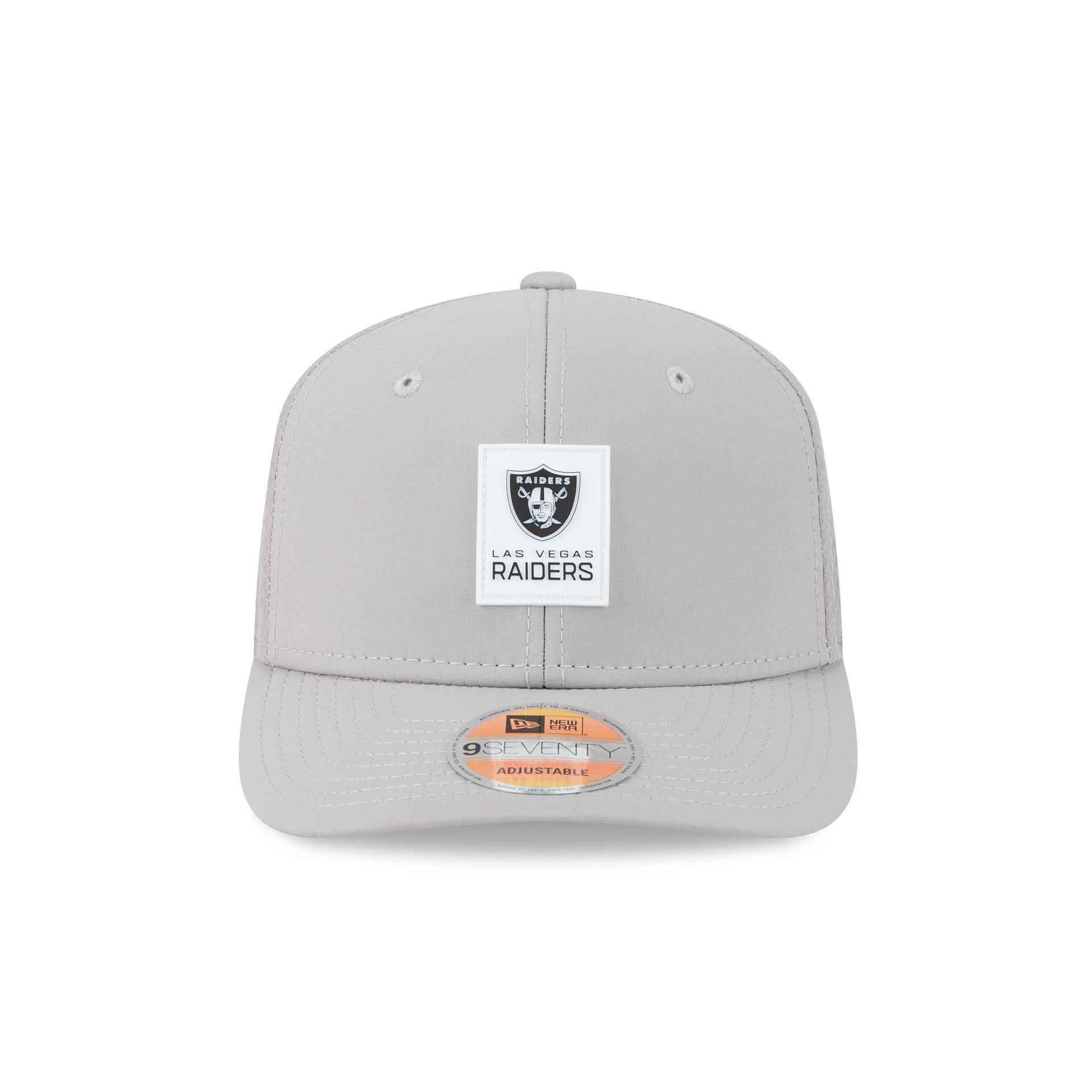 Las Vegas Raiders 2025 Sideline Hot Weather Gray 9SEVENTY Trucker Hat Male Product Image