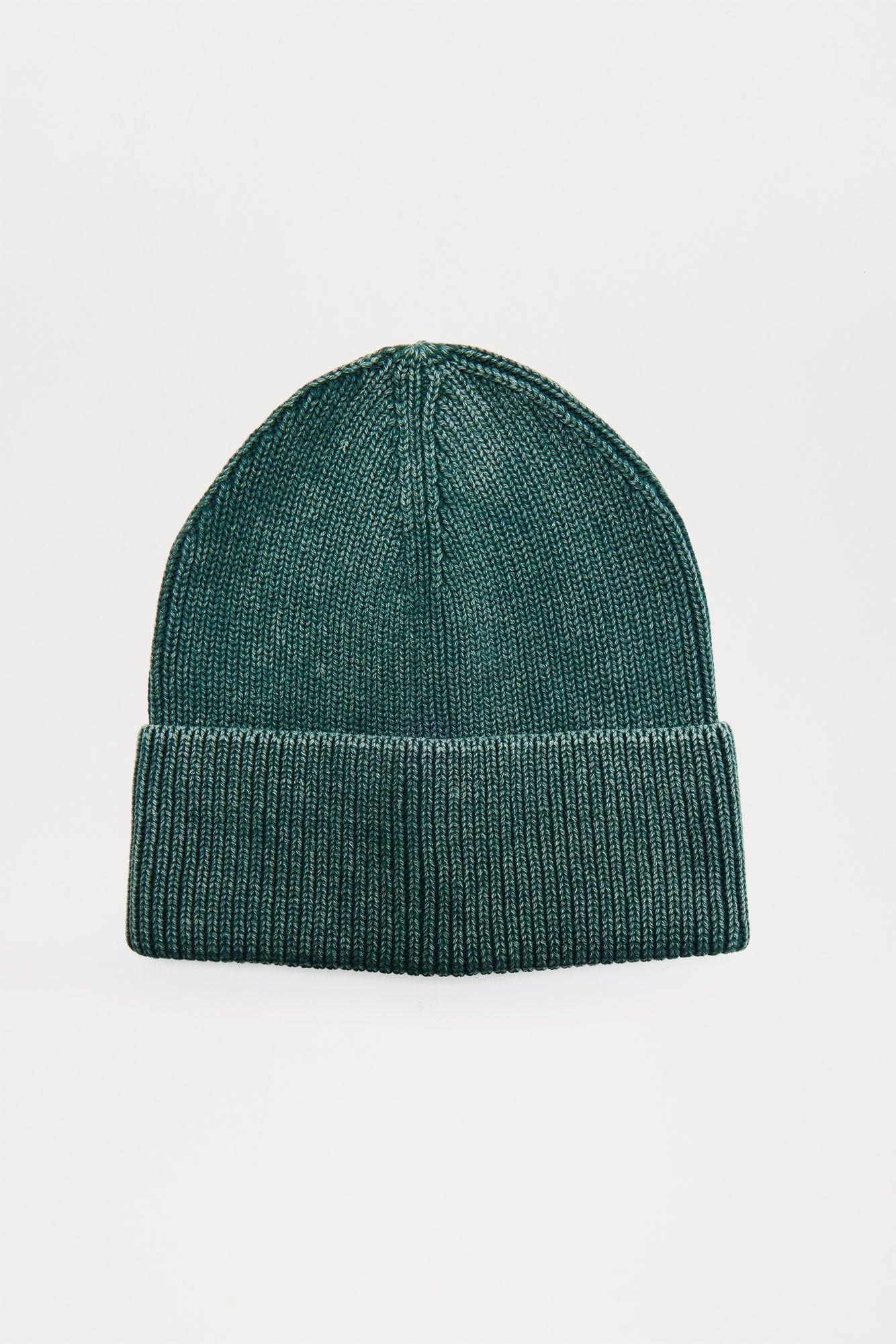 Heavy Weight Washed Cotton Beanie - Green Product Image
