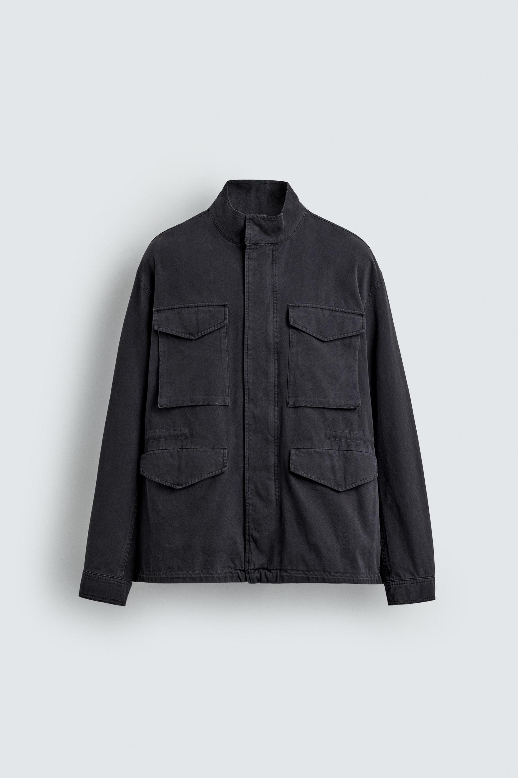 WASHED UTILITY POCKET JACKET Product Image