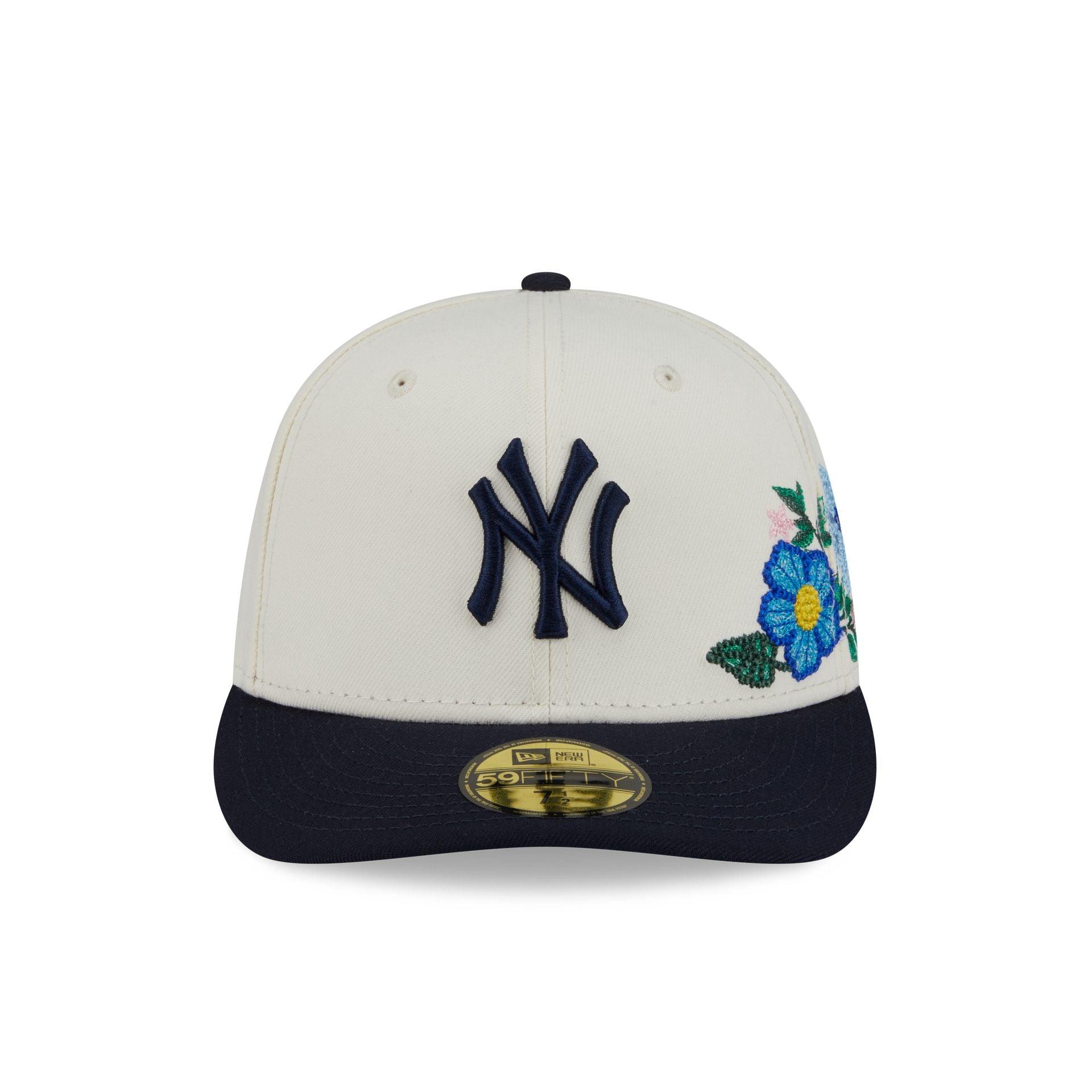 New York Yankees Tonal Florals White 59FIFTY Fitted Hat Male Product Image