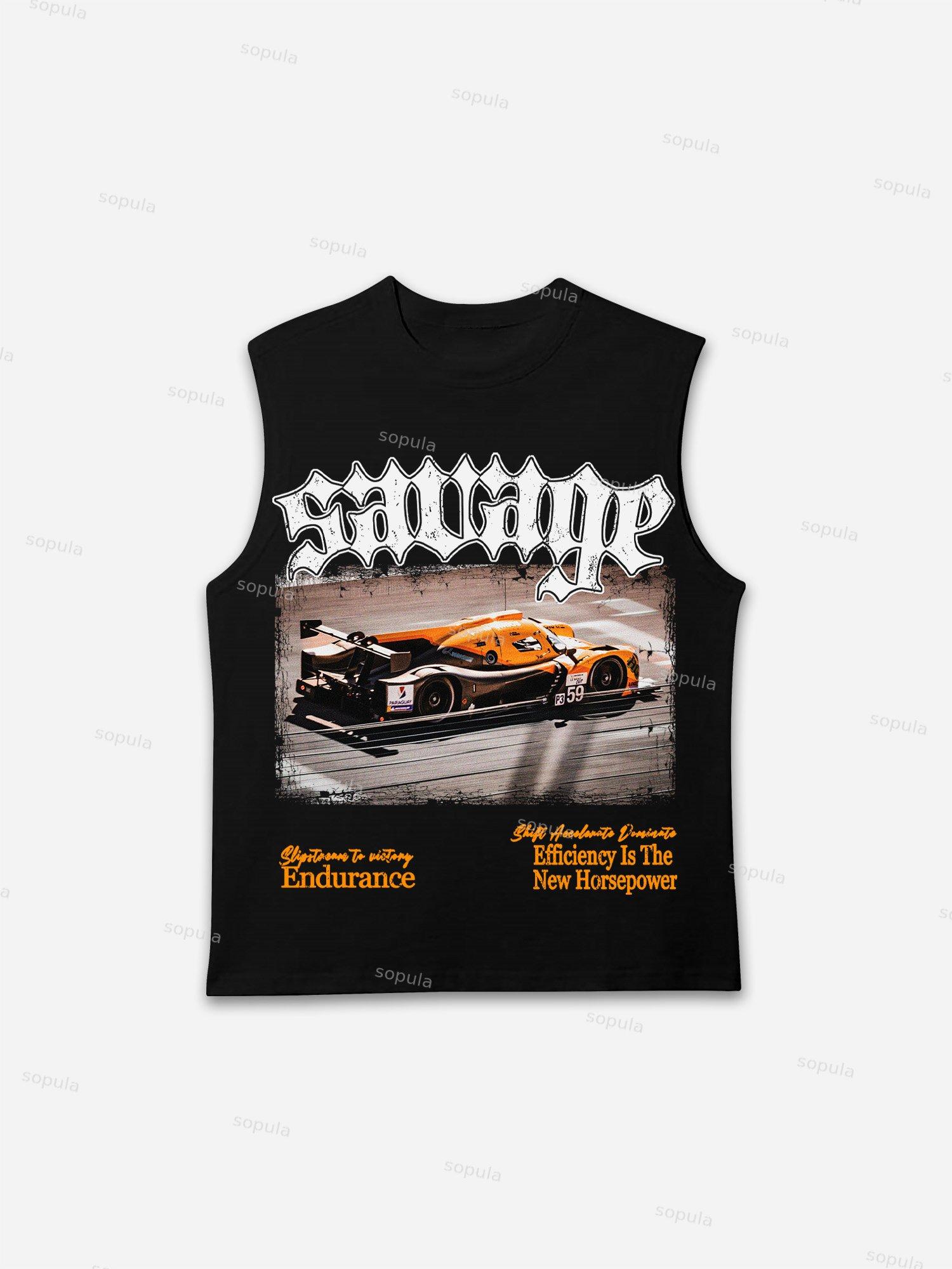 Savage Speed Racing Graphic Tank Top Product Image