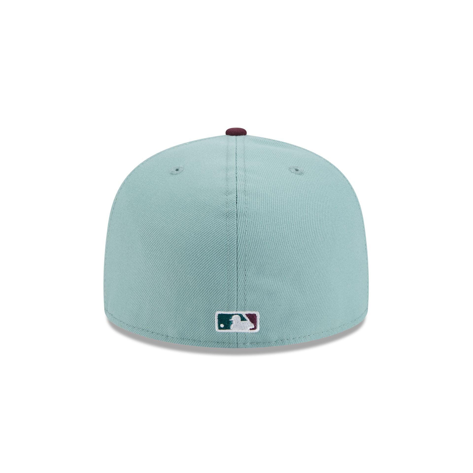 Atlanta Braves Beach Kiss Blue 59FIFTY A-Frame Fitted Hat Male Product Image