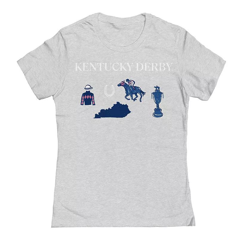 Juniors' Kentucky Derby Horizontal Graphic Tee, Women's,  Product Image