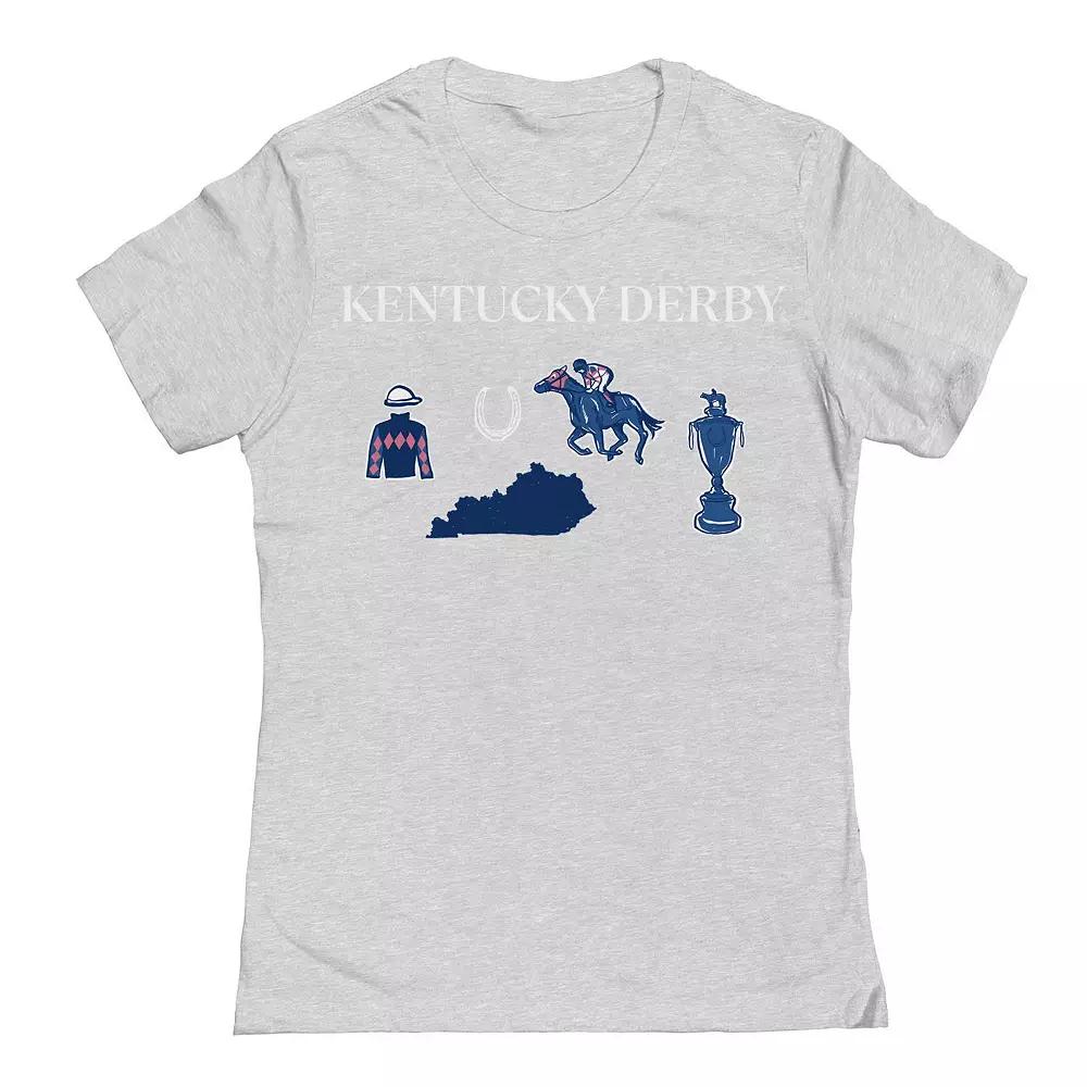 Juniors' Kentucky Derby Horizontal Graphic Tee, Women's,  Product Image