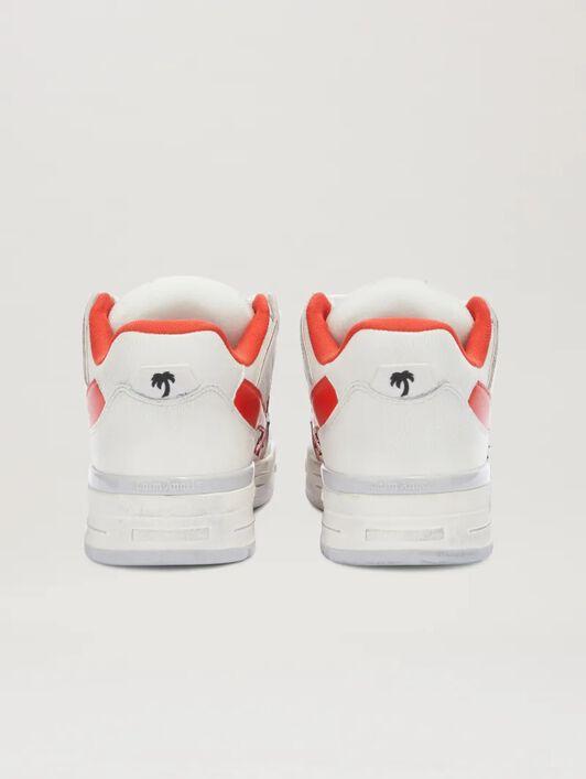 VENICE WORN OUT SNEAKERS WHITE - CORAL R Product Image