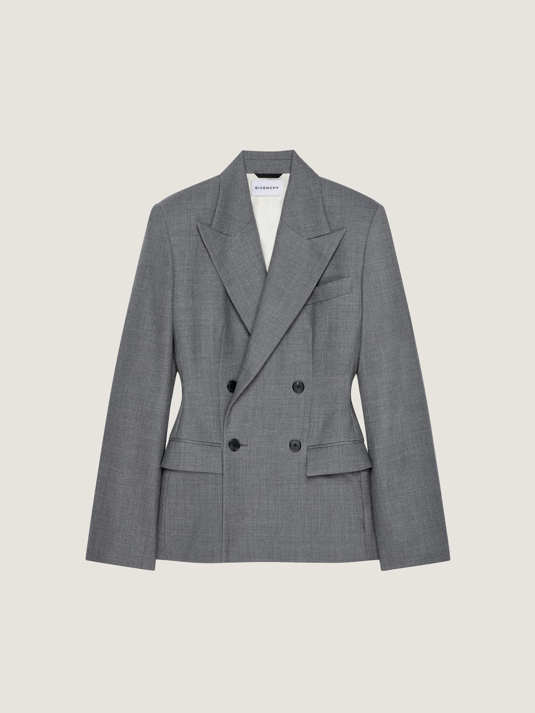 Double breasted jacket in wool Product Image