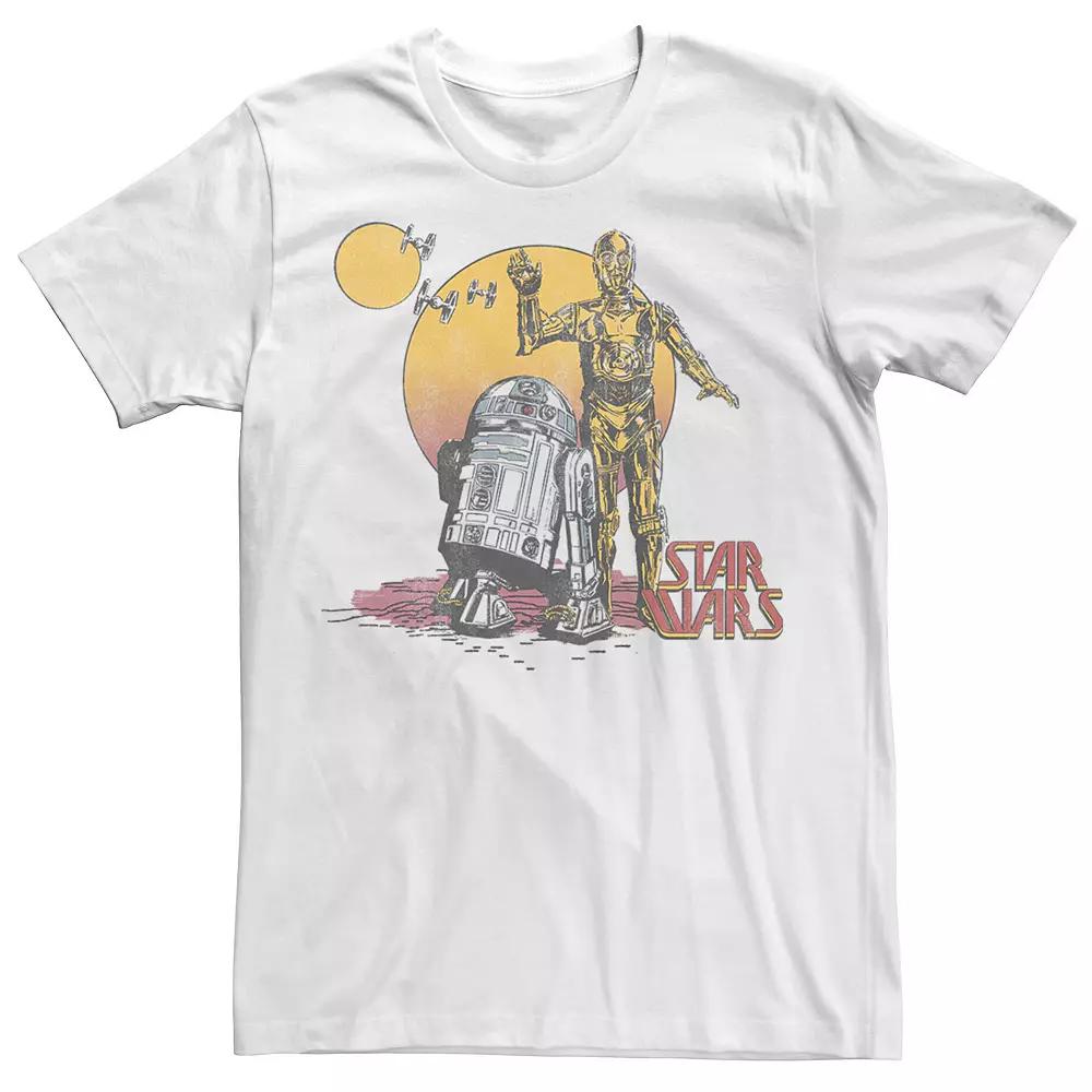 Men's Star Wars R2-D2 and C-3PO Portrait Graphic Tee,  Product Image