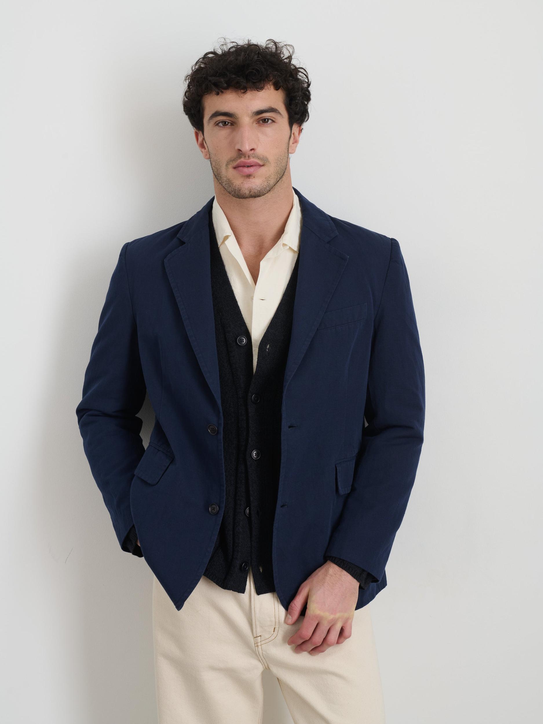 Cooper Blazer in Cotton Linen Product Image