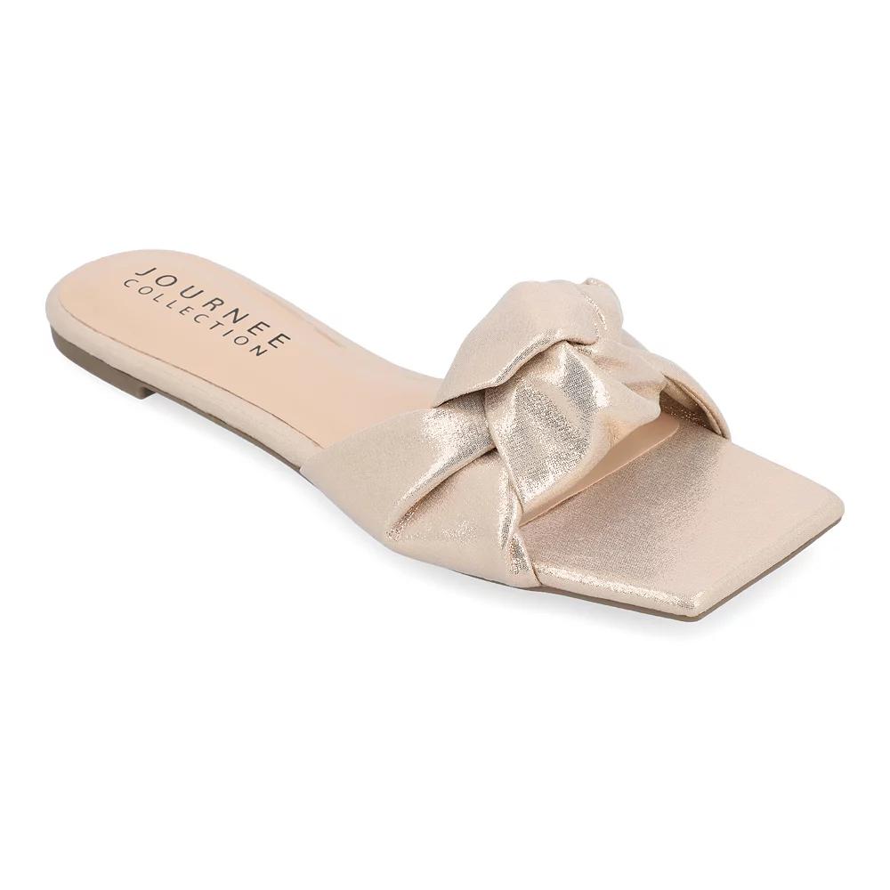 Journee Dianah Tru Comfort Foam™ Women's Slide Sandals, Size: 7.5, Rose Gold Product Image