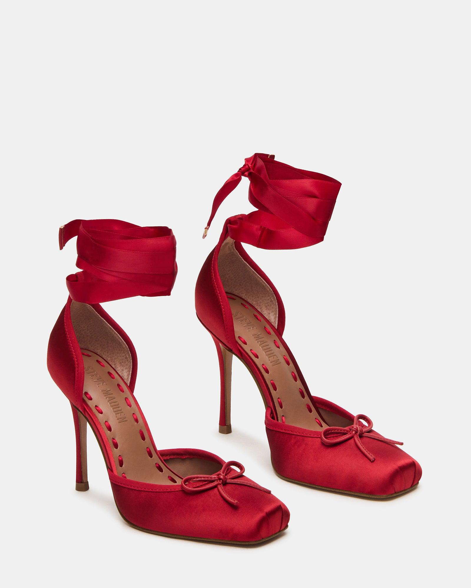 LARINA RED SATIN Female Product Image