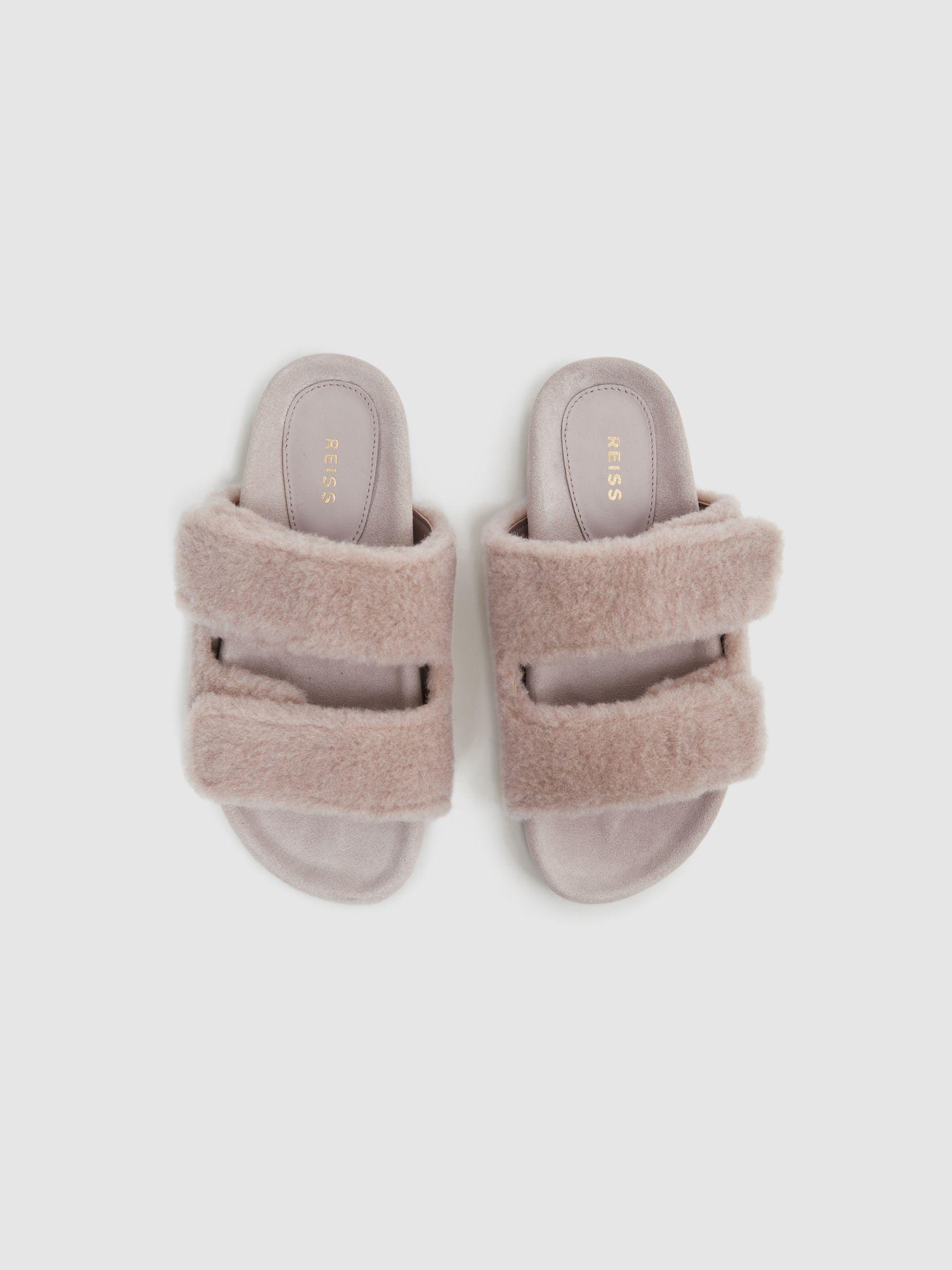 Wool Sliders in Taupe Product Image