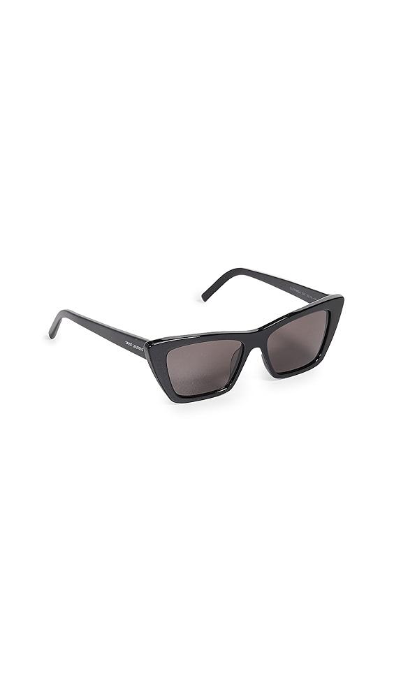 Saint Laurent Narrow Cat Eye Sunglasses | Shopbop Product Image