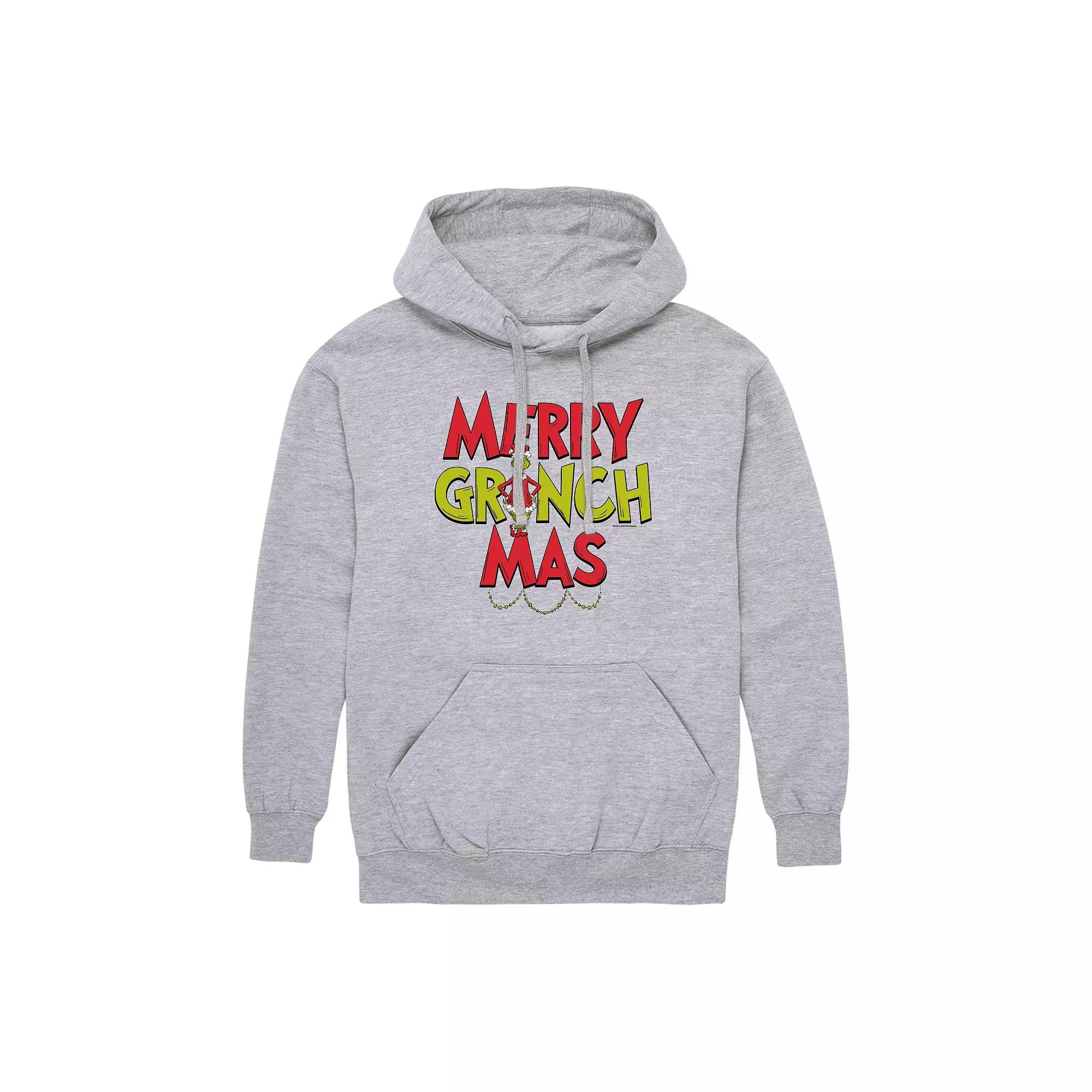 Men's Dr. Seuss Merry Grinchmas Graphic Hoodie,  Product Image