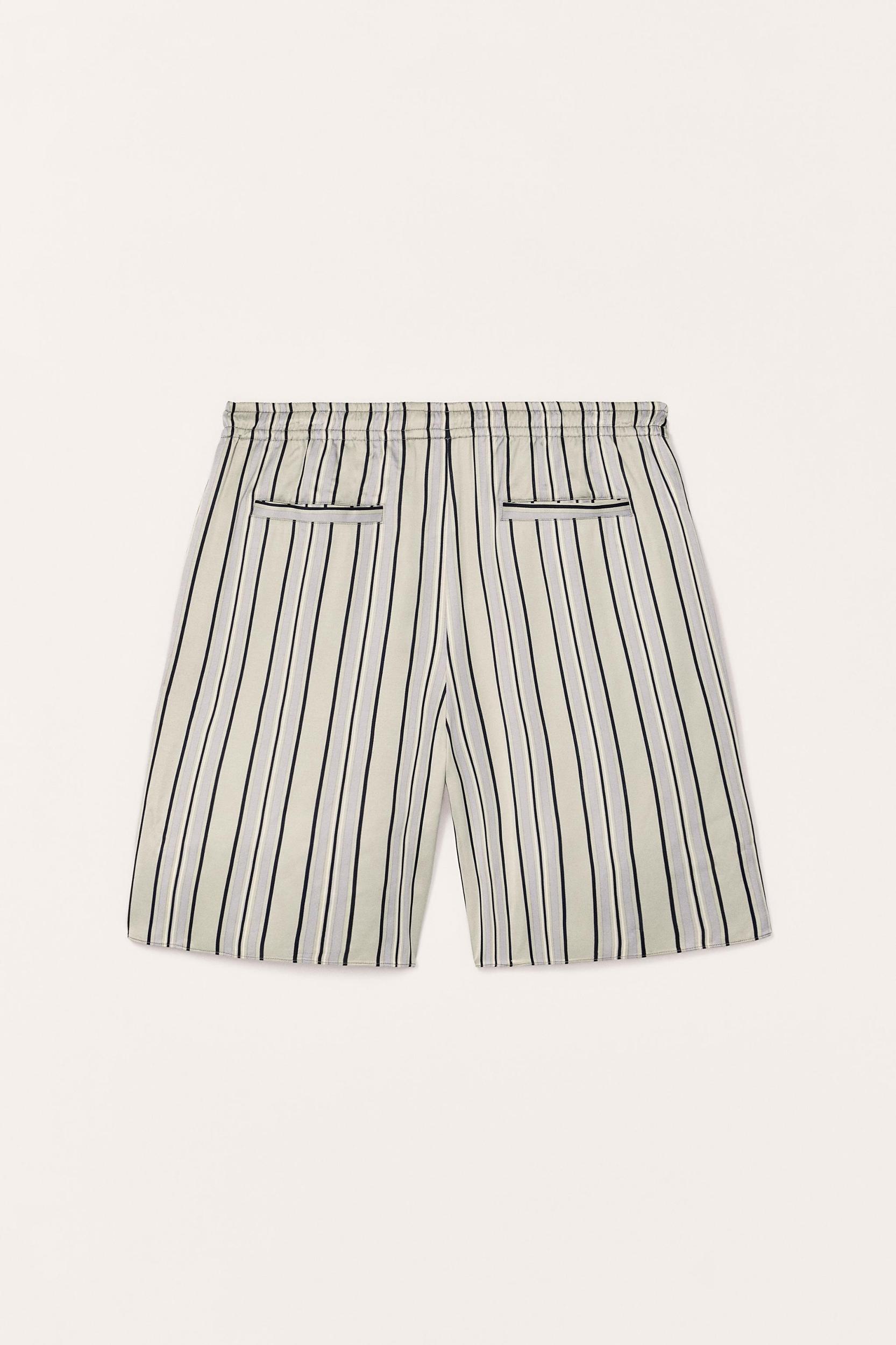 STRIPED RELAXED FIT BERMUDA SHORTS LIMITED EDITION Product Image