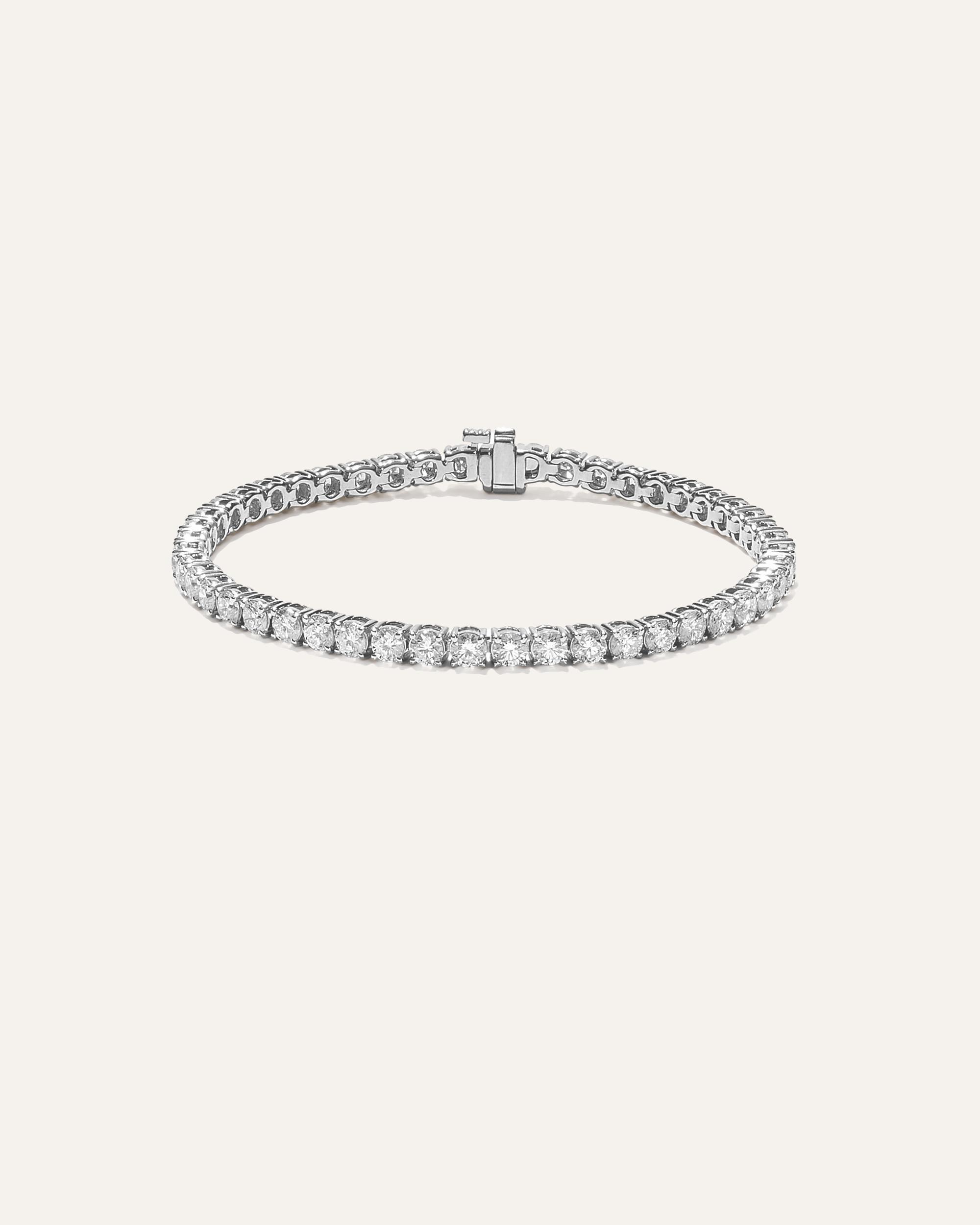 Quince | Women's 14K Gold Lab Grown Diamond Tennis Bracelet Product Image