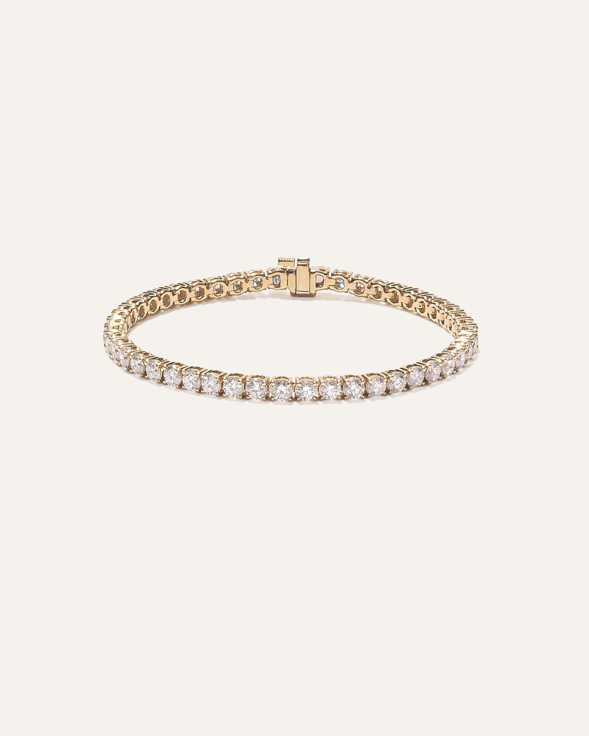 Quince | Women's 14K Gold Lab Grown Diamond Tennis Bracelet Product Image