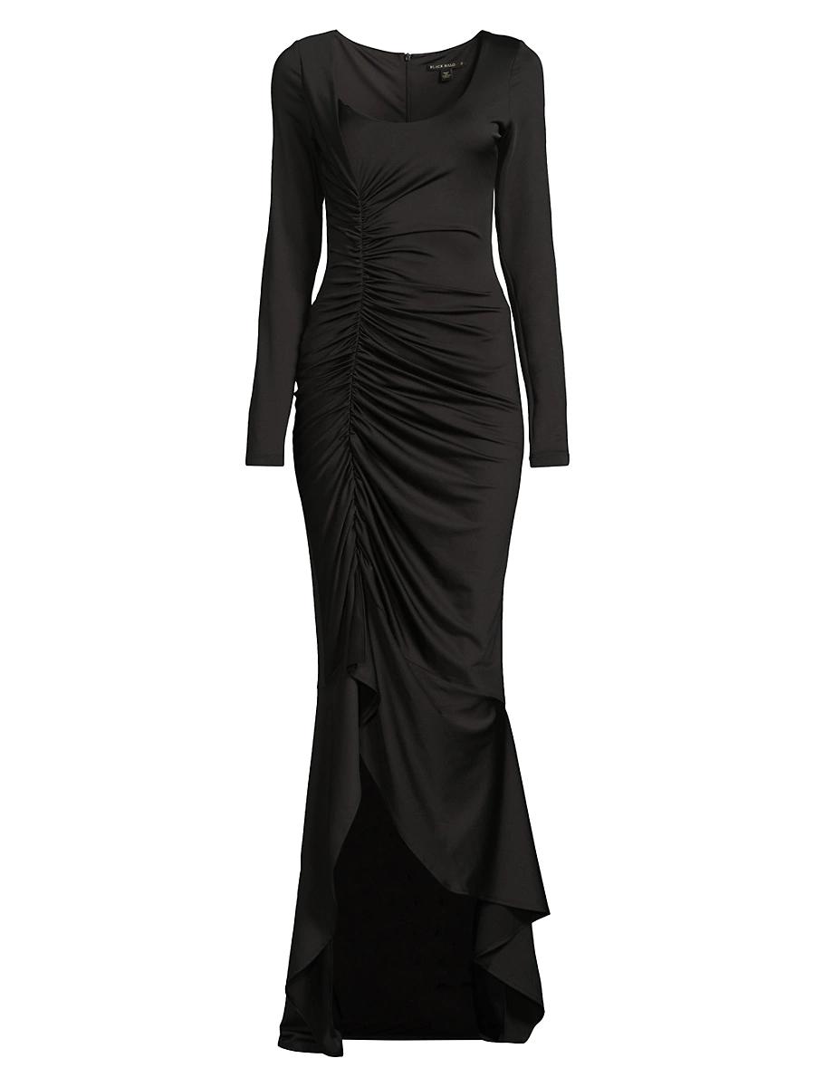 Womens Atlanta Ruched Jersey Maxi Dress Product Image