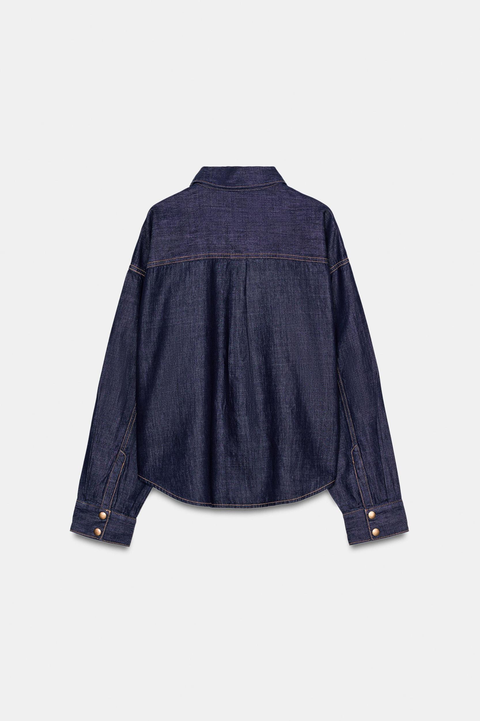 Z1975 OVERSIZED DENIM SHIRT SET Product Image