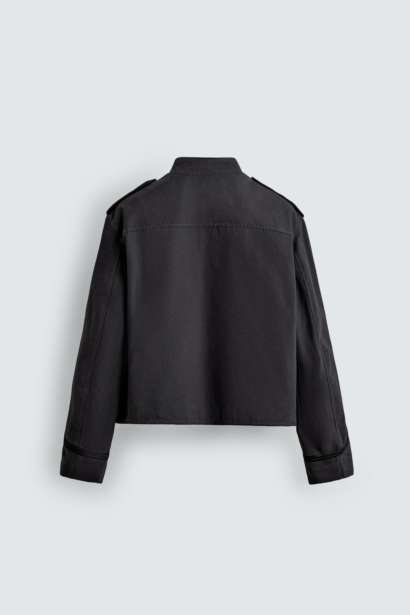 CROPPED FIT FROGGING EMBROIDERY JACKET Product Image