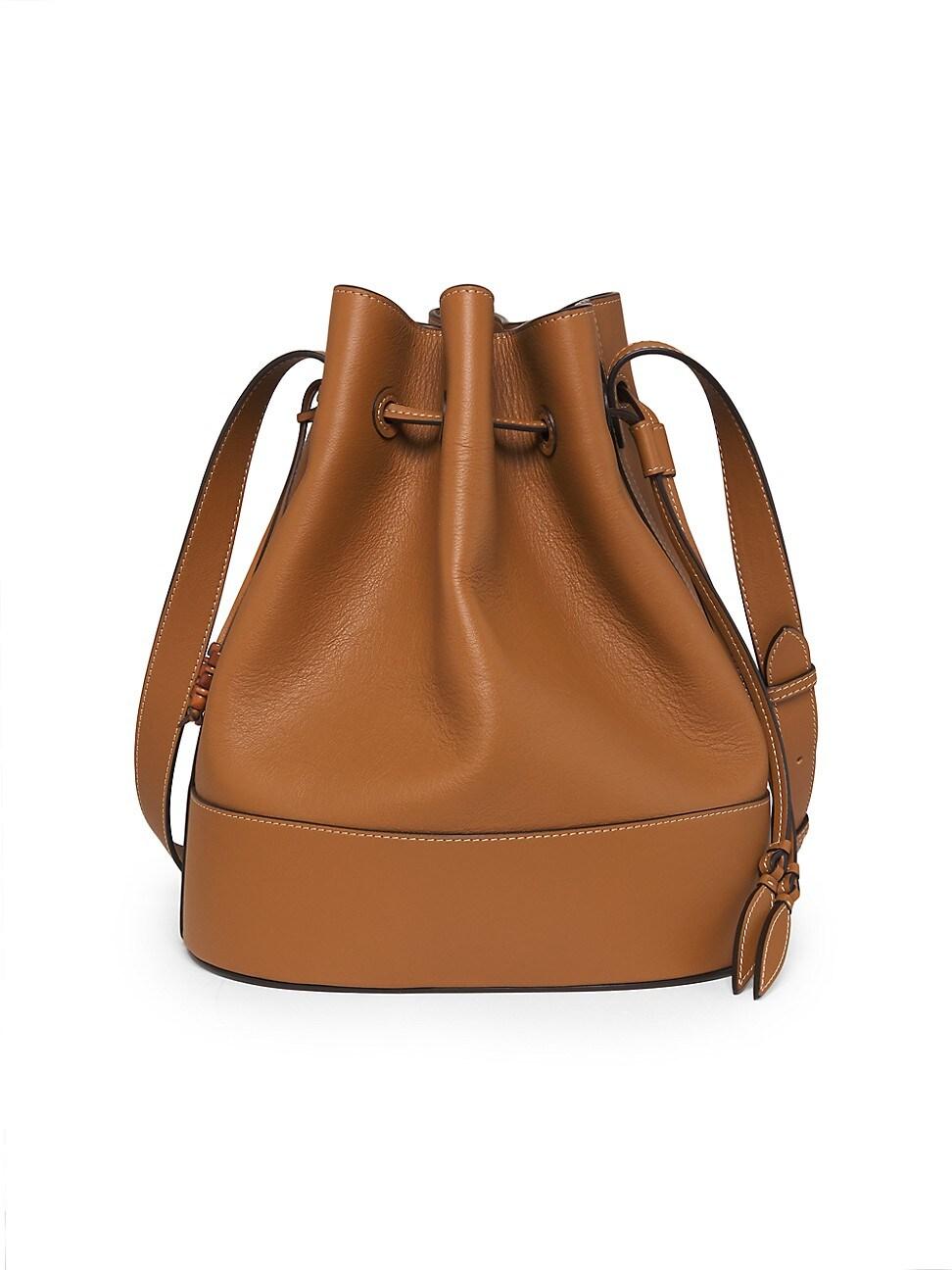 Womens Extra-Large Leather Bucket Bag Product Image