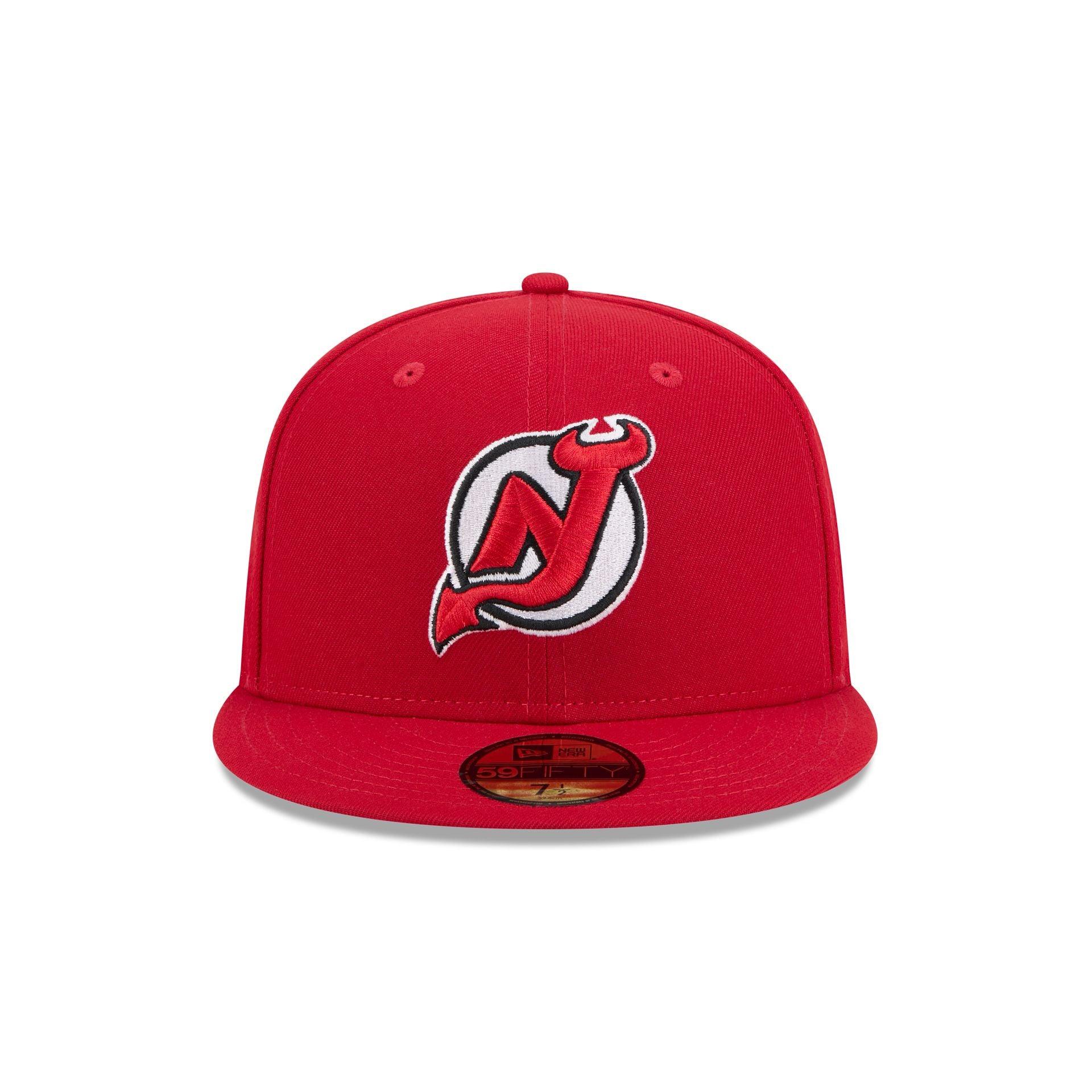 New Jersey Devils Rear Wordmark 59FIFTY Fitted Hat Male Product Image