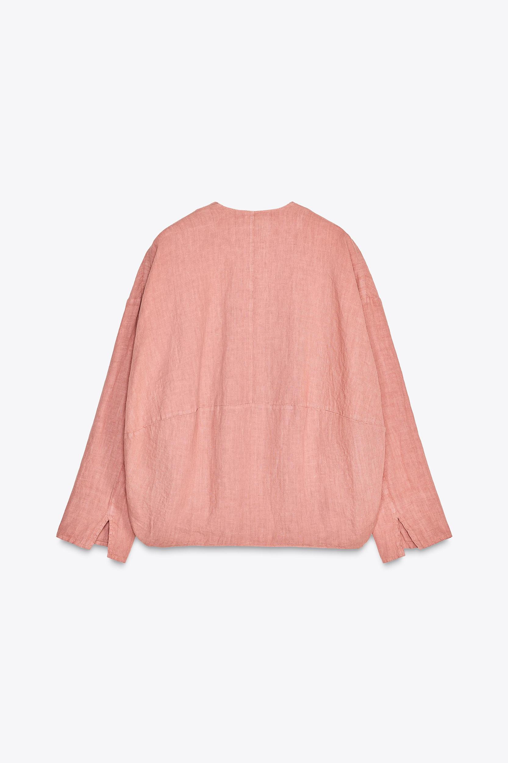 ZW COLLECTION 100% LINEN LONG BERMUDA SHORTS Product Image