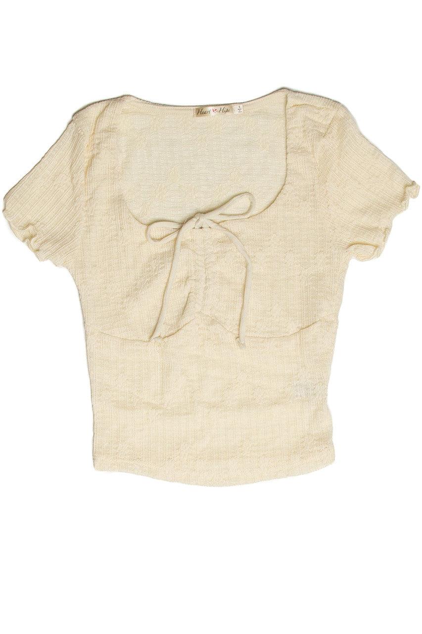 Front Tie Lace Top Product Image