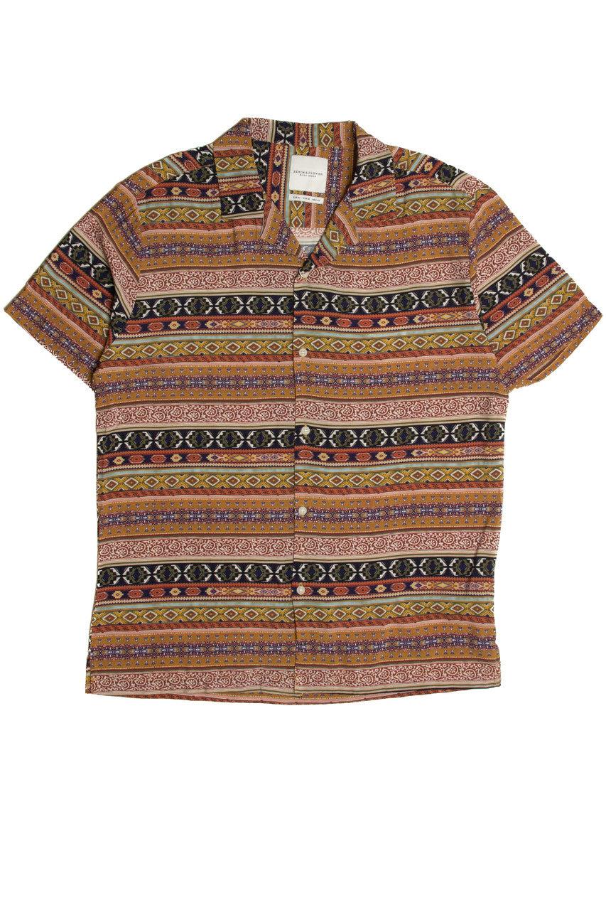 Blanket Stitch Button Up Shirt Product Image