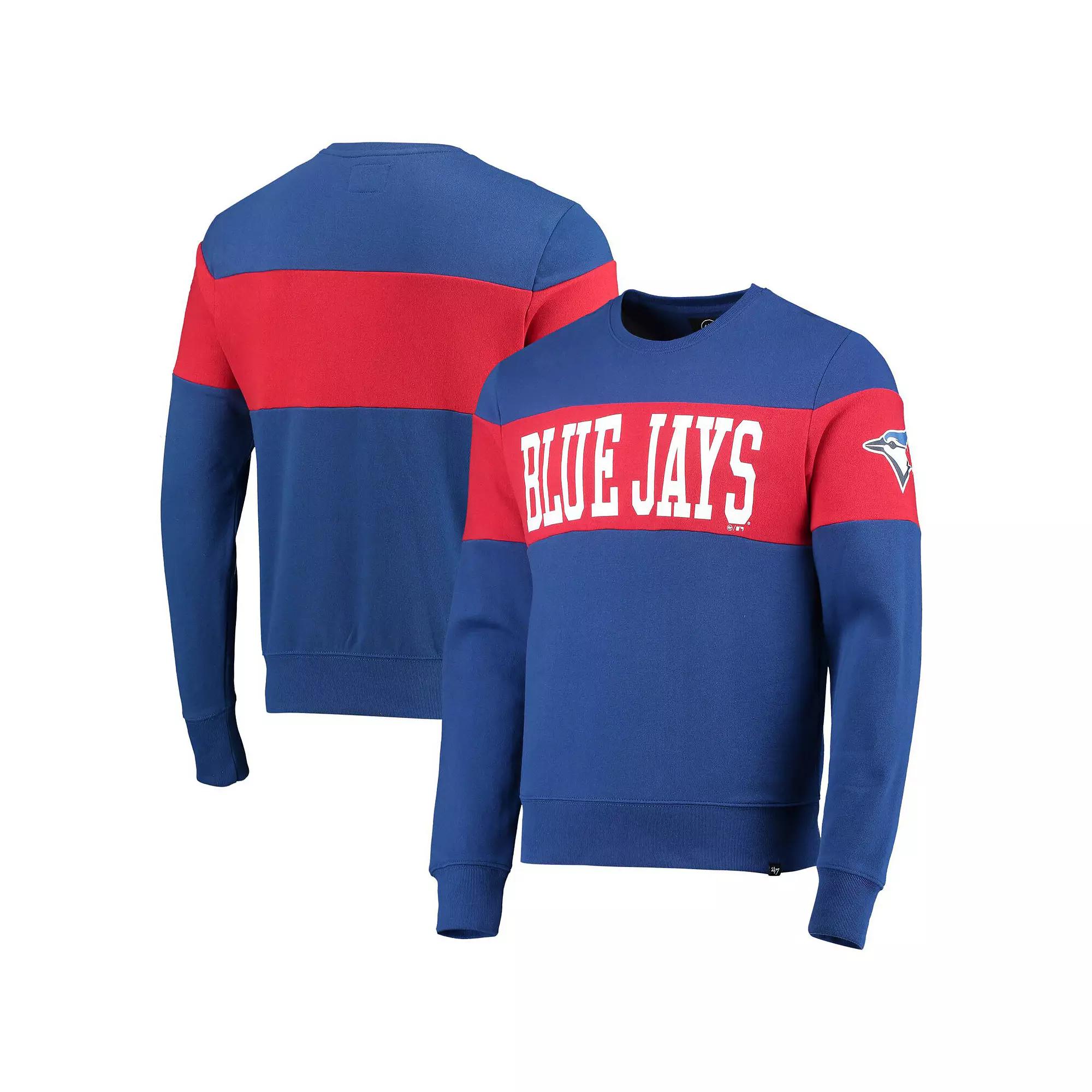 Men's '47 Royal Toronto Blue Jays Interstate Pullover Sweatshirt,  Product Image