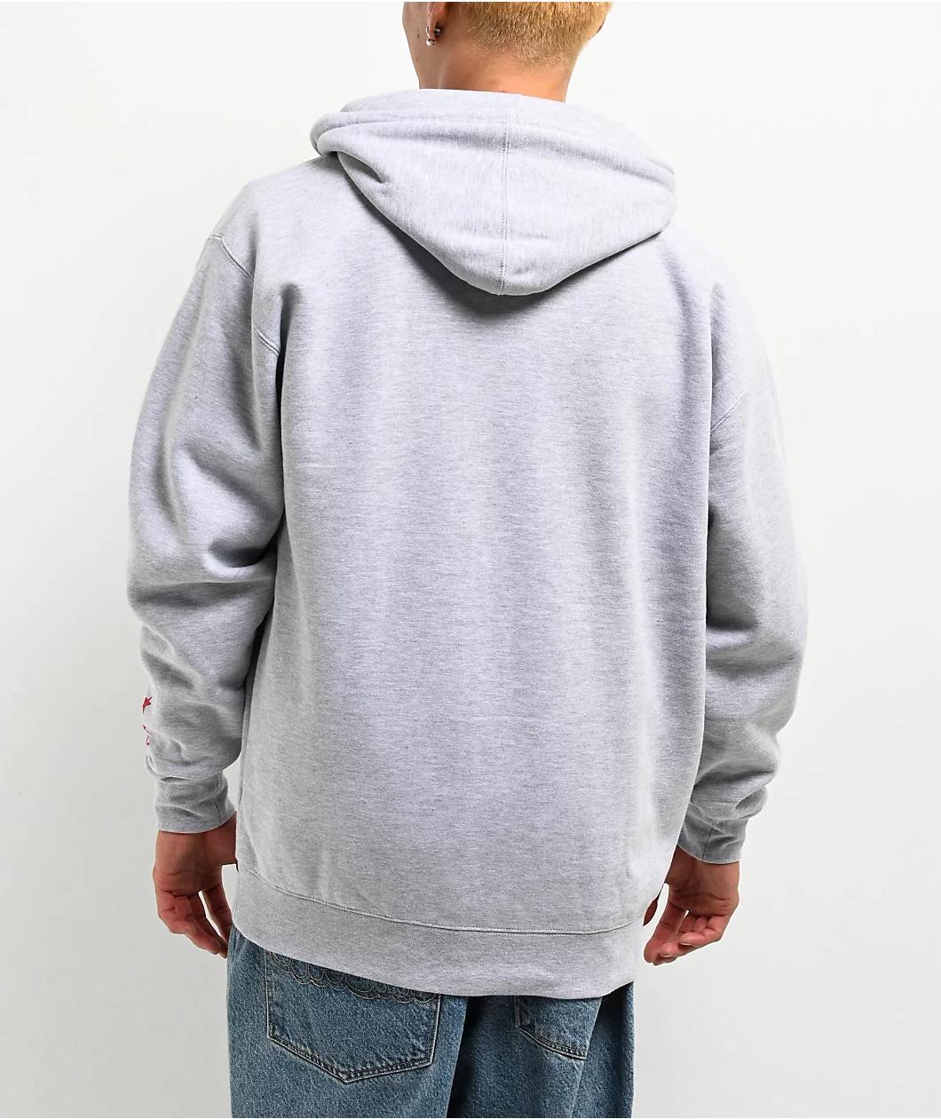 Rodman Apparel 2K Logo Grey Zip Hoodie Product Image