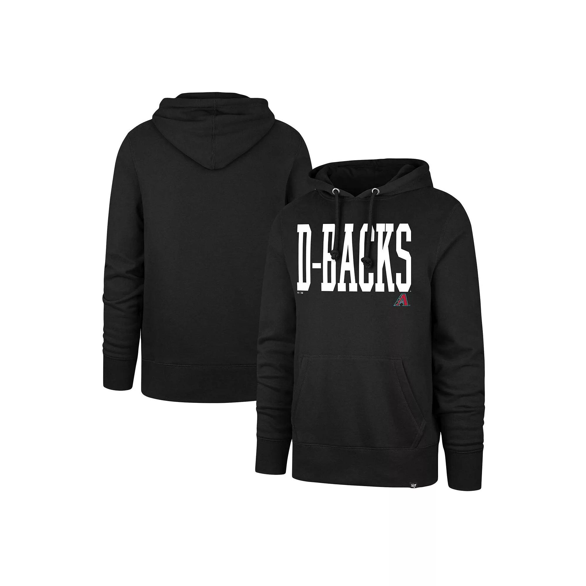 Men's '47 Black Arizona Diamondbacks Dime Headline Pullover Hoodie,  Product Image