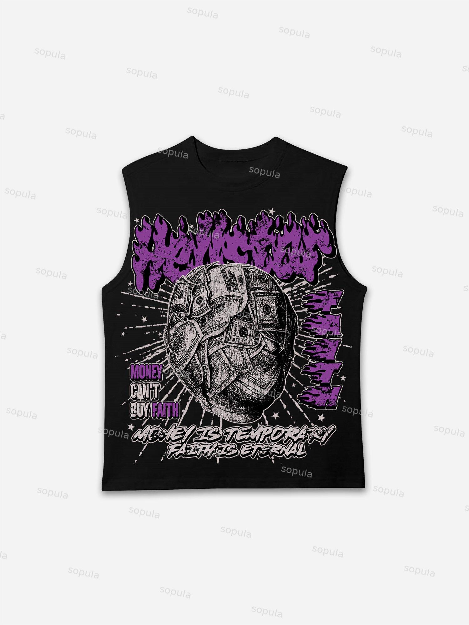 God Saint Graphic Print Tank Top Product Image