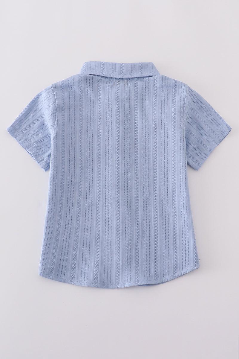 Premium Gray muslin boy shorts set Product Image