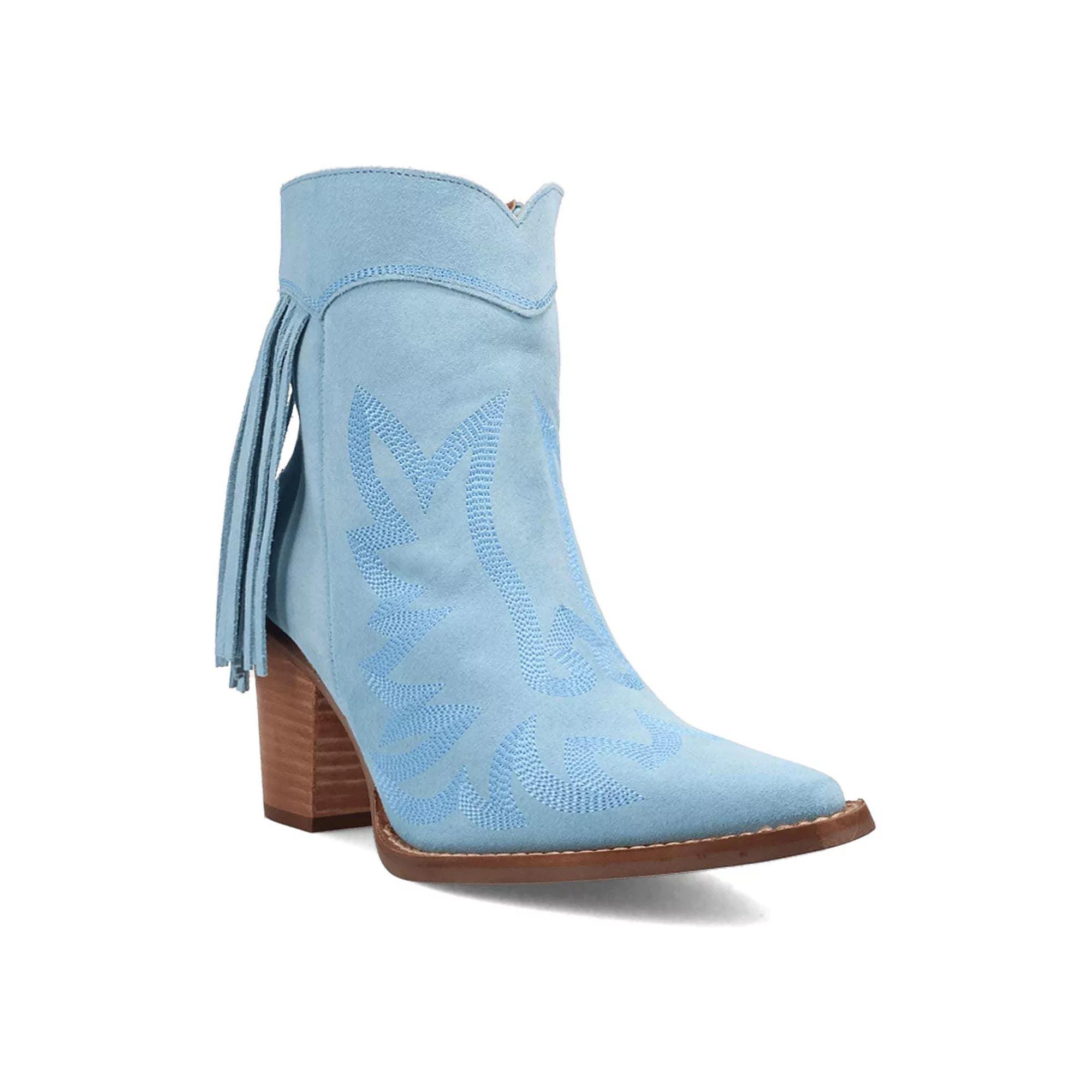 Dingo Wild Sage Womens Suede Ankle Boots Product Image