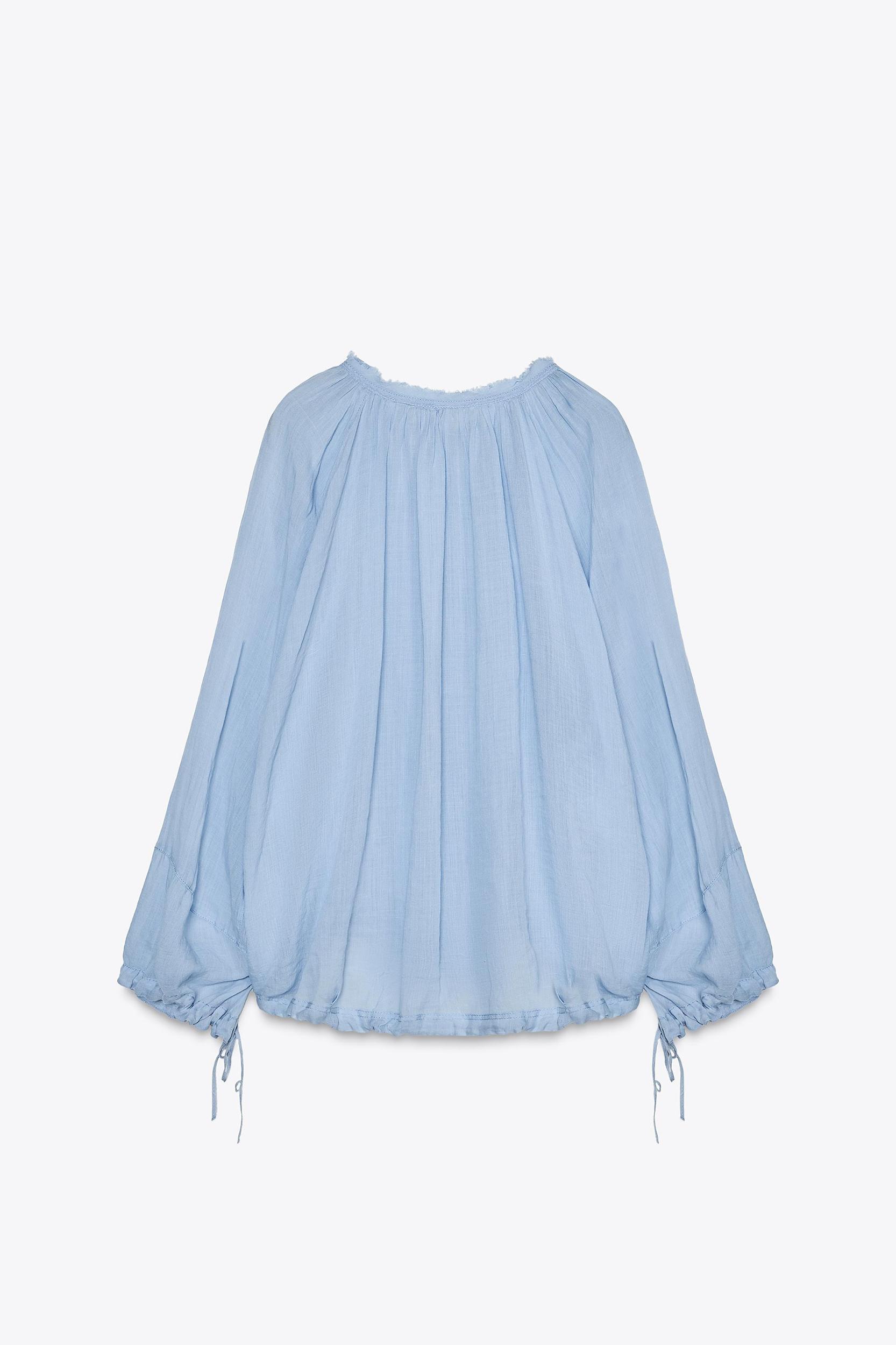 ZW COLLECTION MANDARIN COLLAR TIE SHIRT Product Image