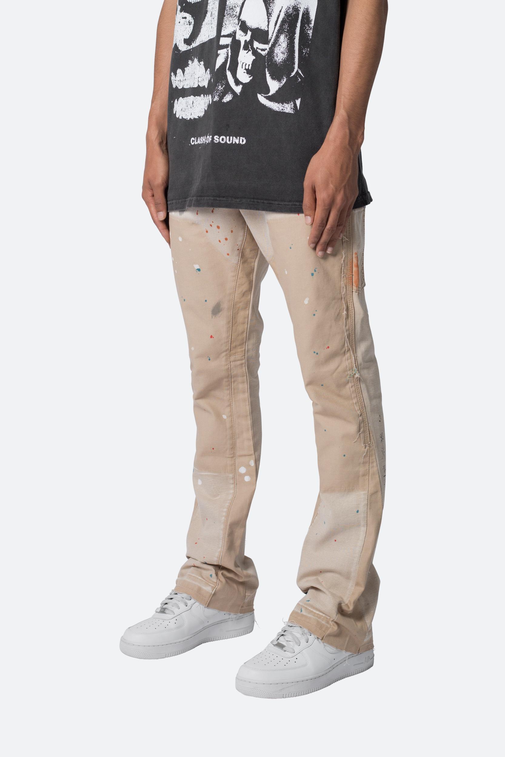 B243 Flare Denim - Khaki Product Image