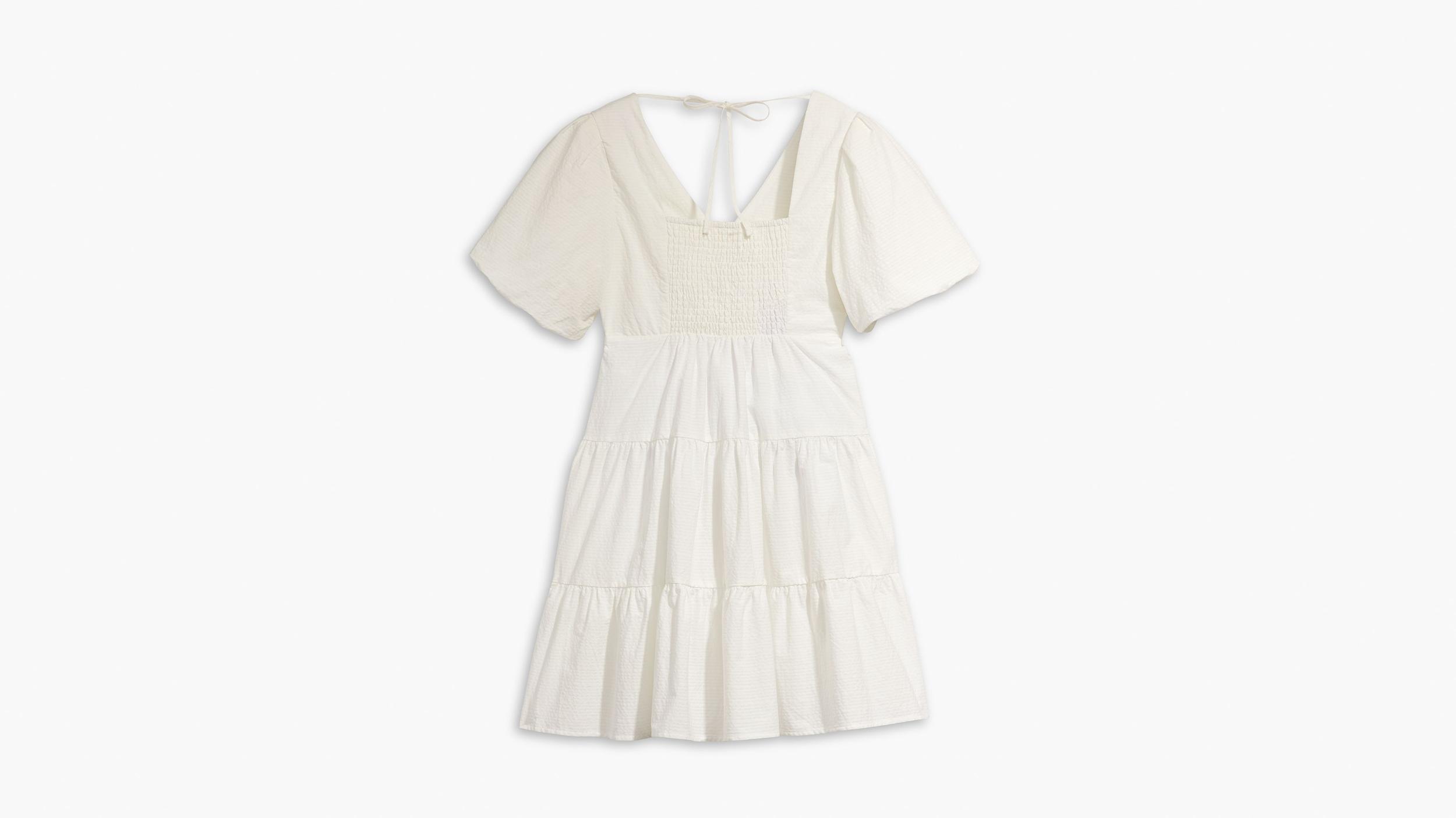 Volume Sleeve Tiered Dress Product Image