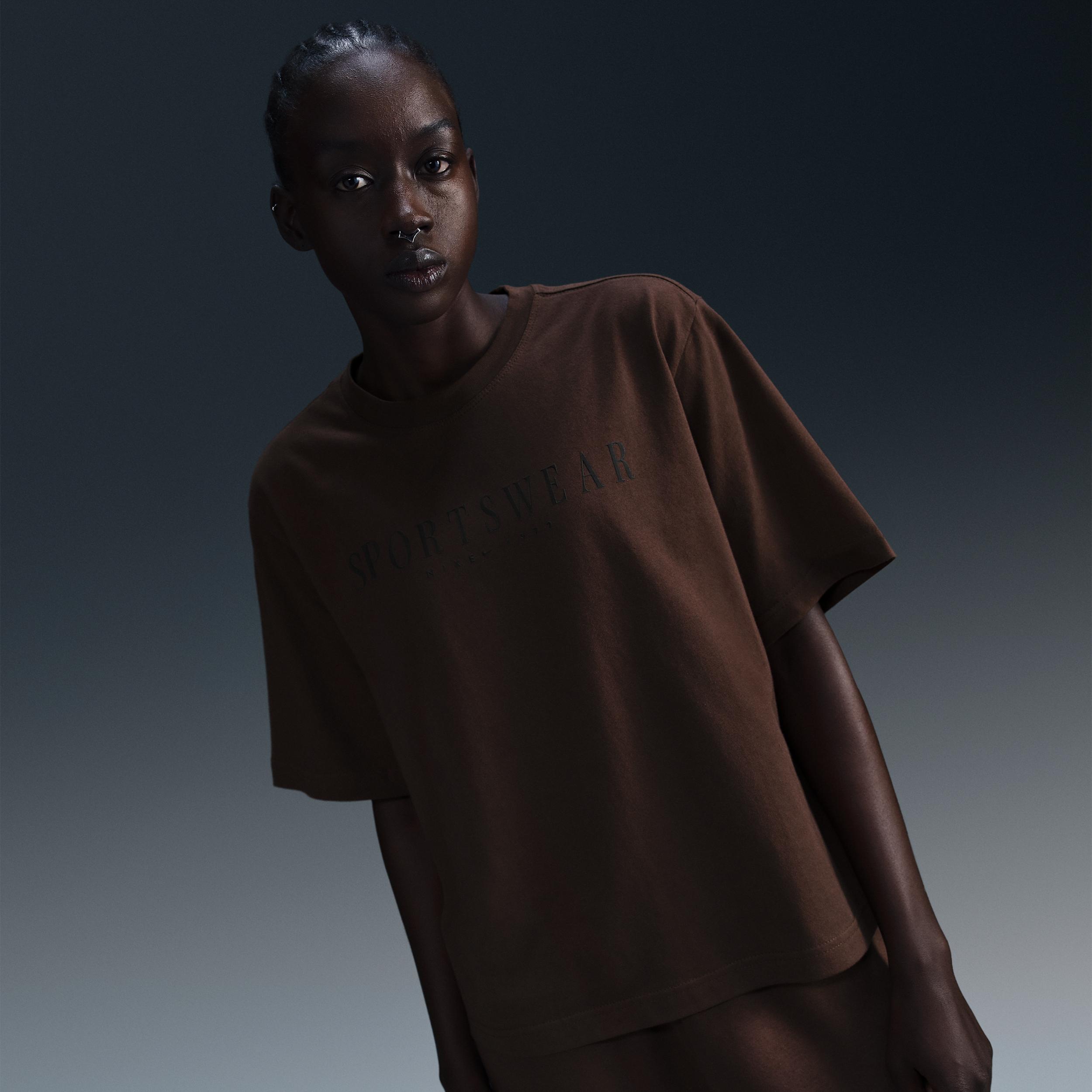 Womens Nike Sportswear Boxy T-Shirt | HV4653-051 Product Image