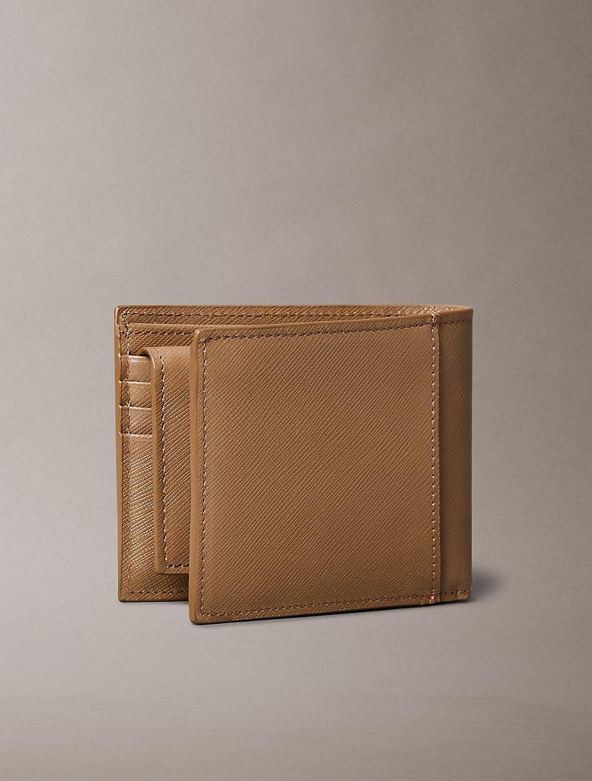 Saffiano Leather Card Case Bifold Wallet Product Image