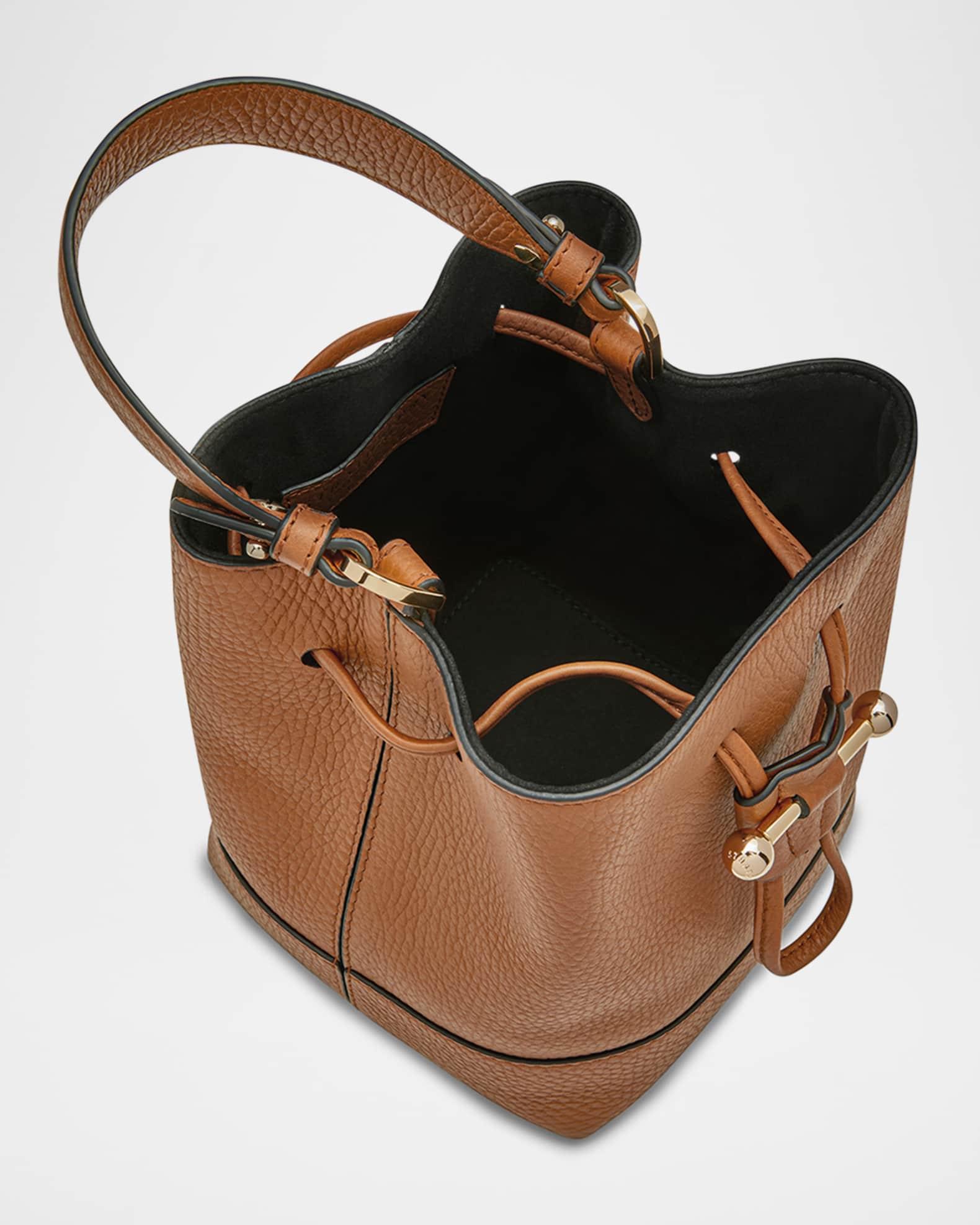 Osette Drawstring Leather Crossbody Bag Product Image