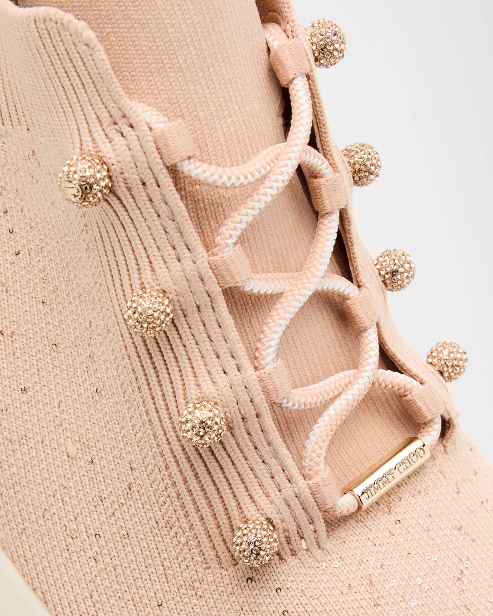 Veles Sequin Knit Trainer Sneakers Product Image