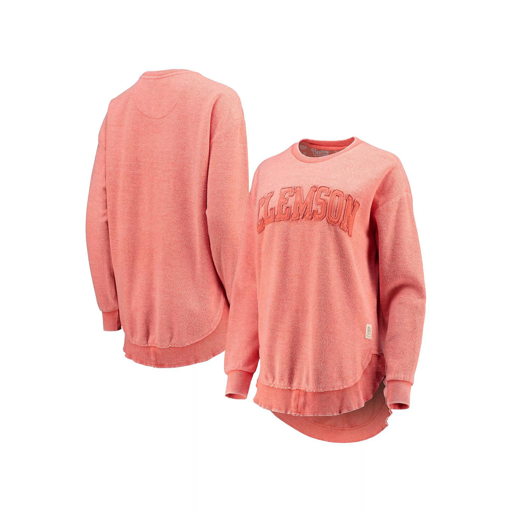 Women's Pressbox Orange Clemson Tigers Ponchoville Pullover Sweatshirt,  Product Image