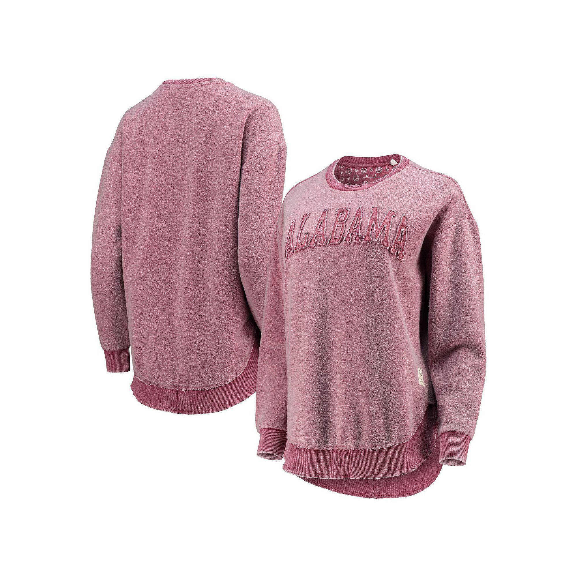 Women's Pressbox Crimson Alabama Crimson Tide Ponchoville Pullover Sweatshirt,  Product Image