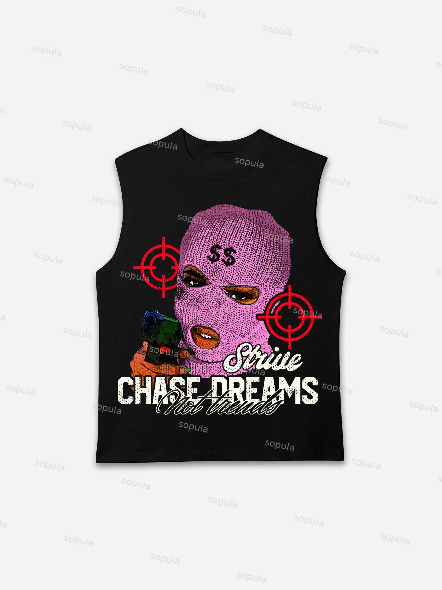 Street Gangs Chasing Dreams Old Vintage Graphic Tank Top Product Image