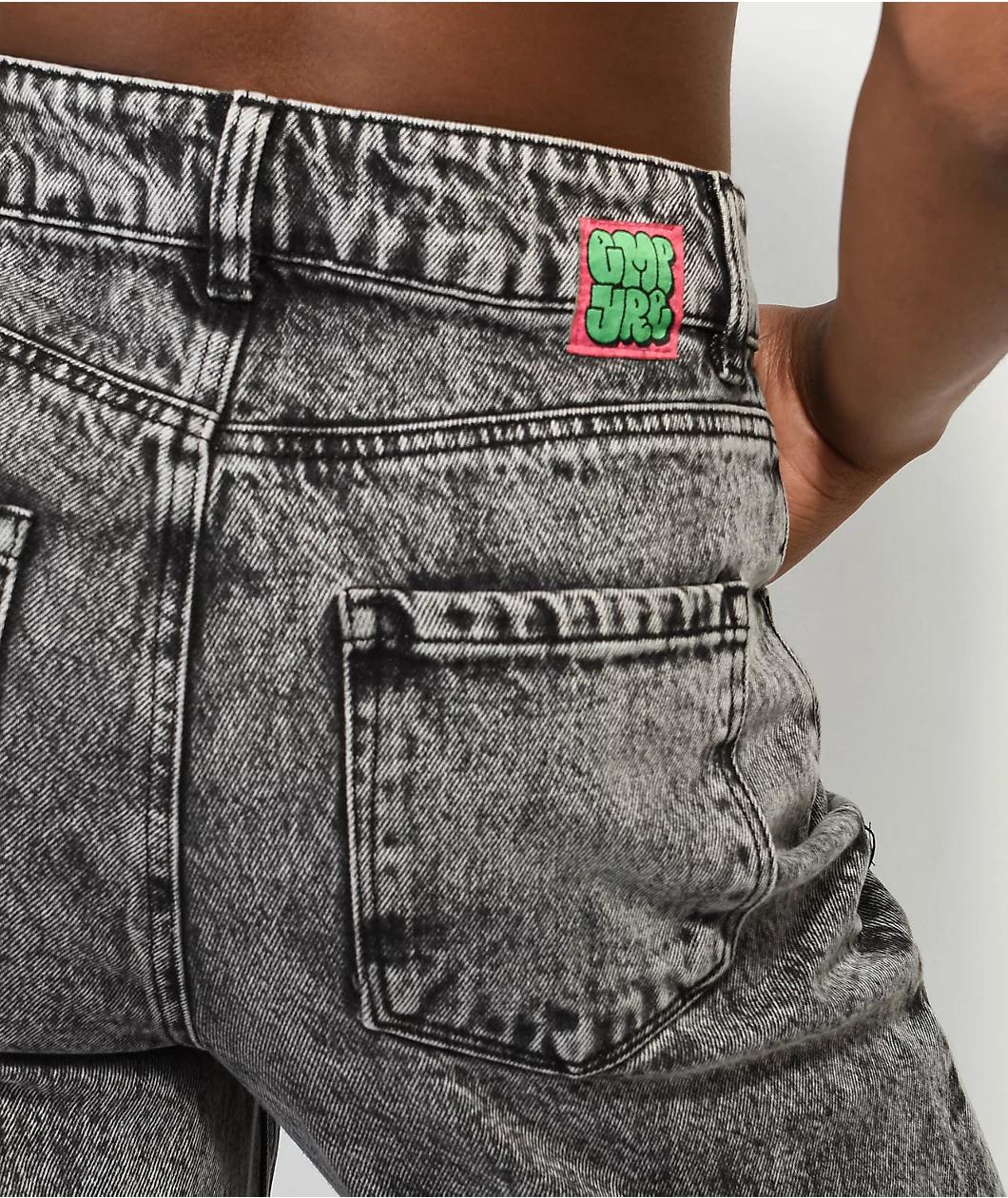 Empyre Tori Black Acid Wash Skate Jeans Product Image