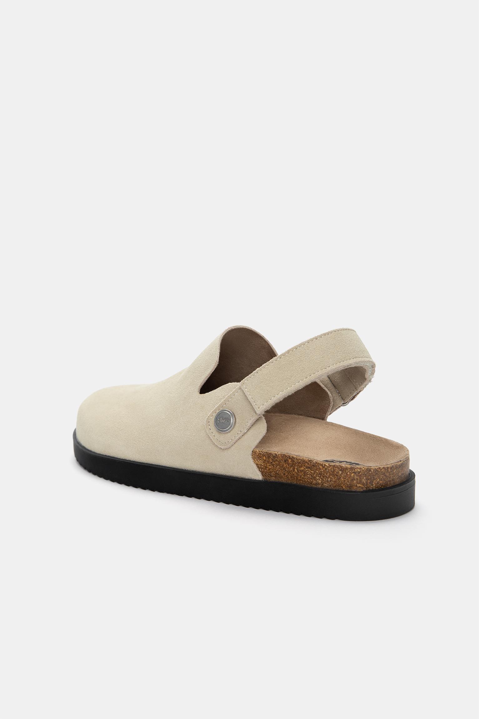 Multi-position strap leather clogs Product Image
