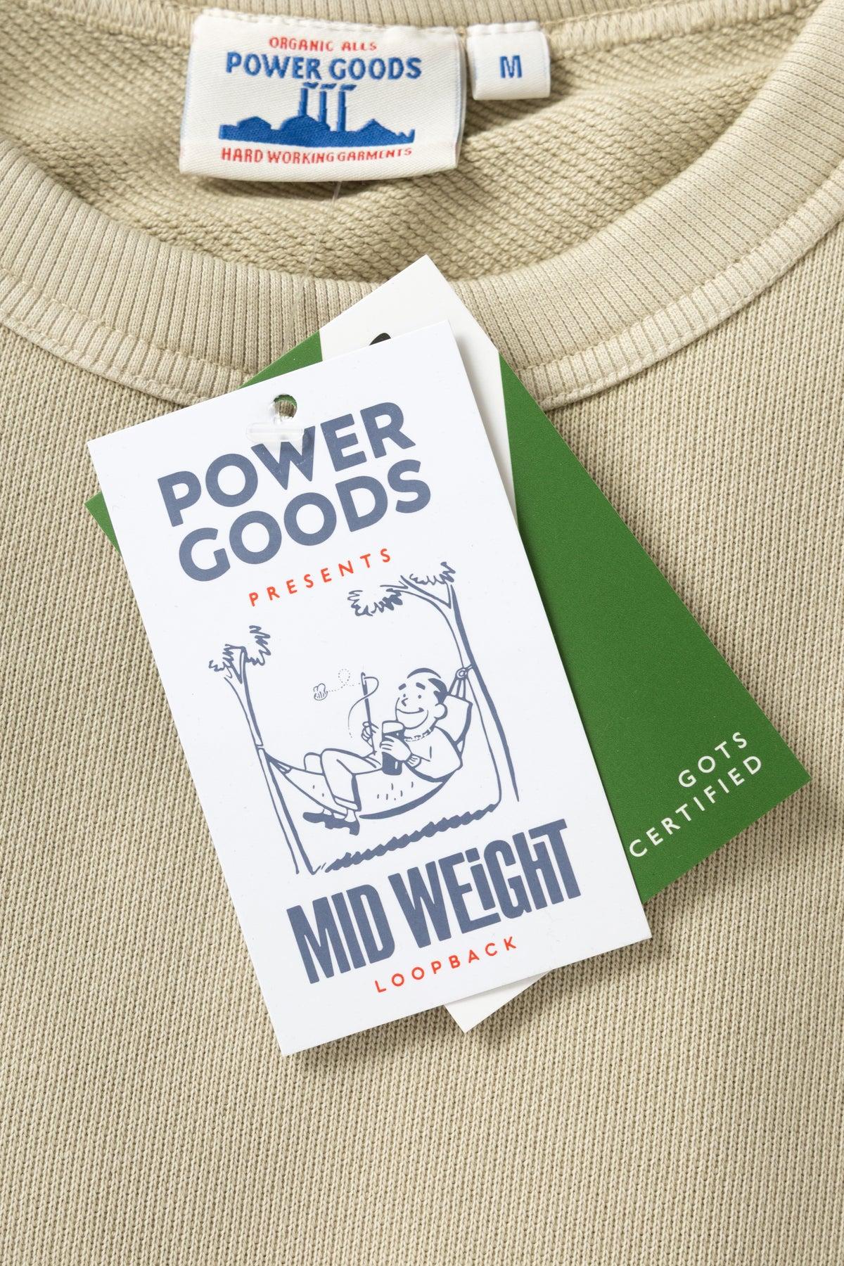 Power Goods - Loopback Crewneck - Bone Product Image