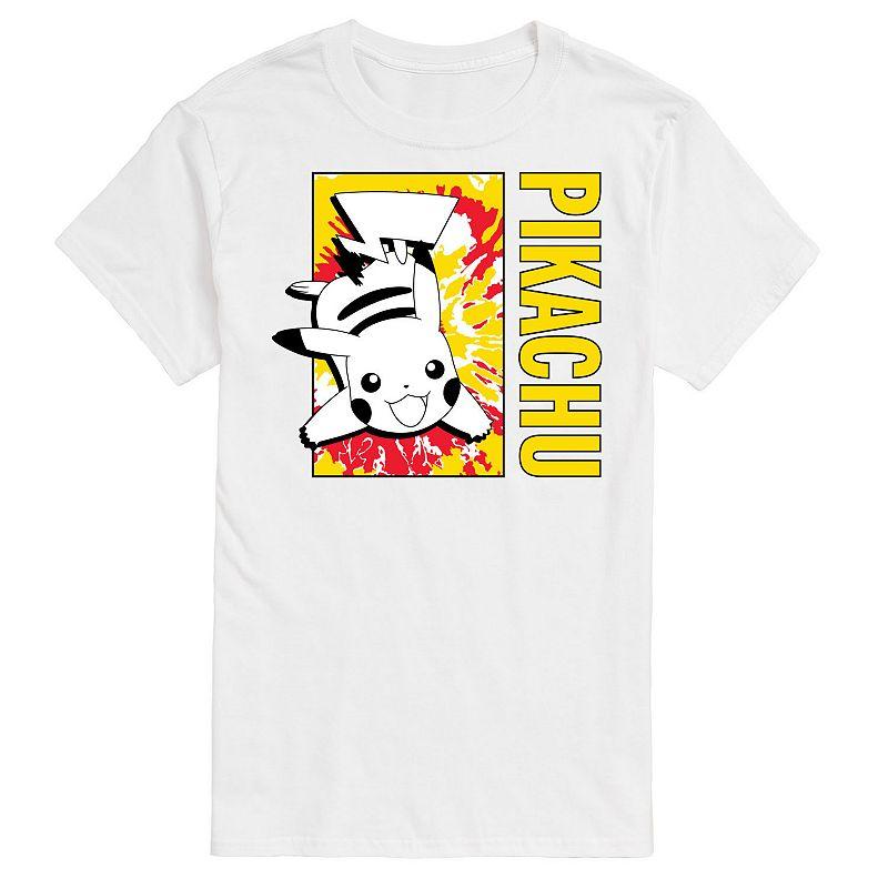Big & Tall Pokémon Tie Dye Pikachu Graphic Tee, Men's,  Product Image