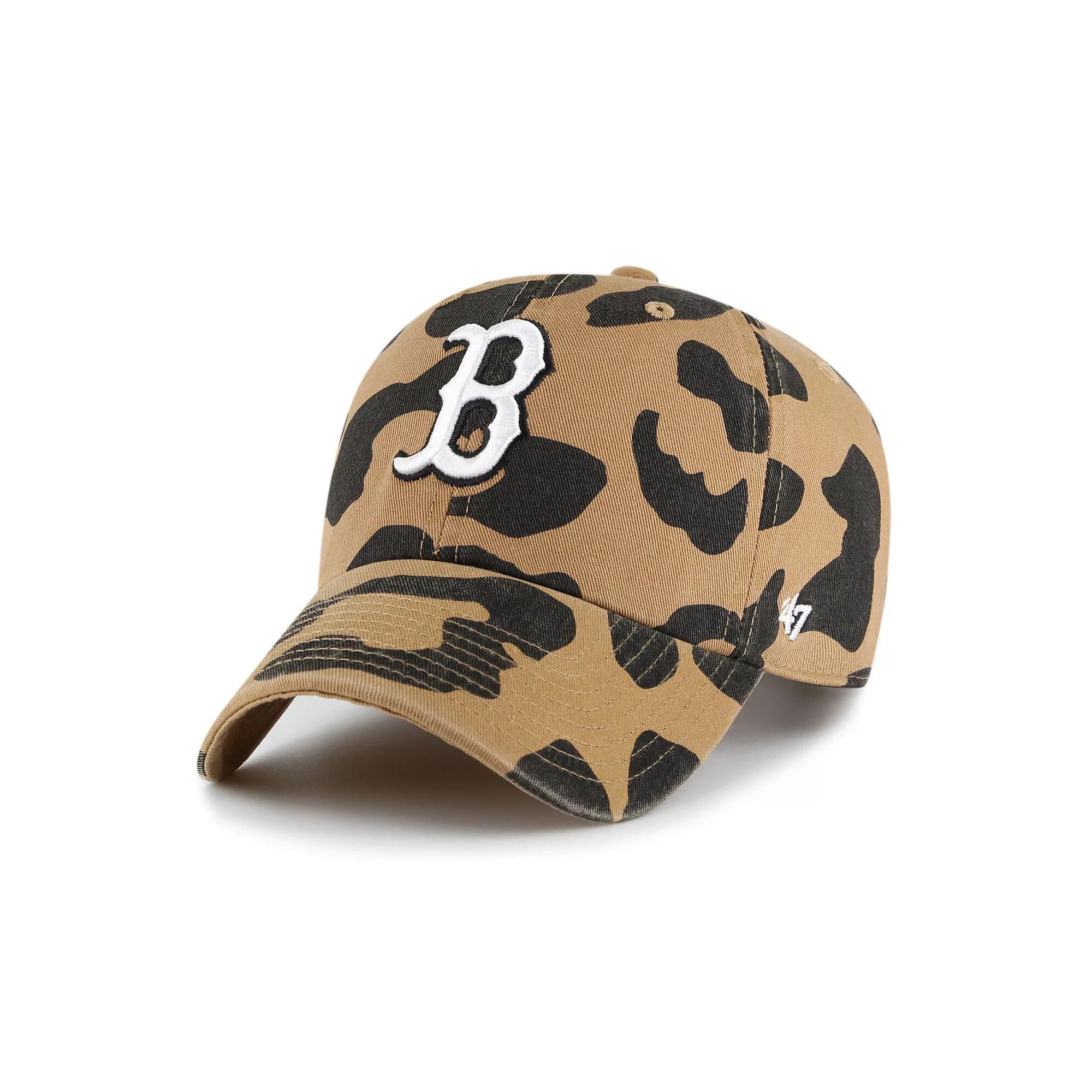 Women's '47  Brown Boston Red Sox Rosette Clean Up Adjustable Hat Product Image