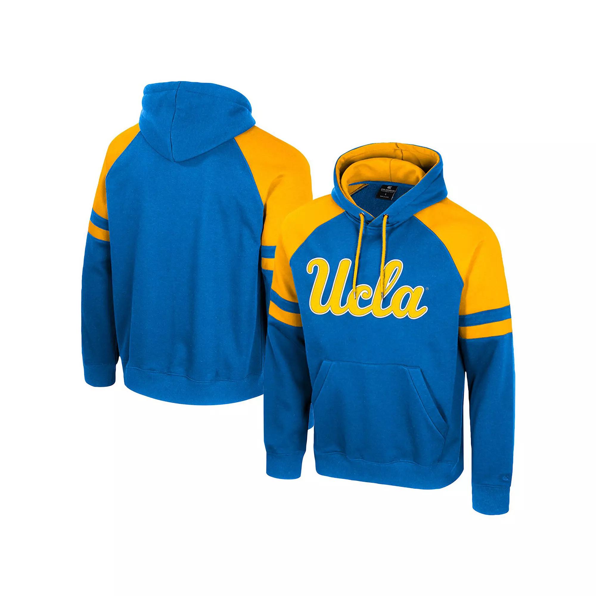 Men's Colosseum  Navy West Virginia Mountaineers Todd Raglan Pullover Hoodie, Size: Medium, Blue Product Image